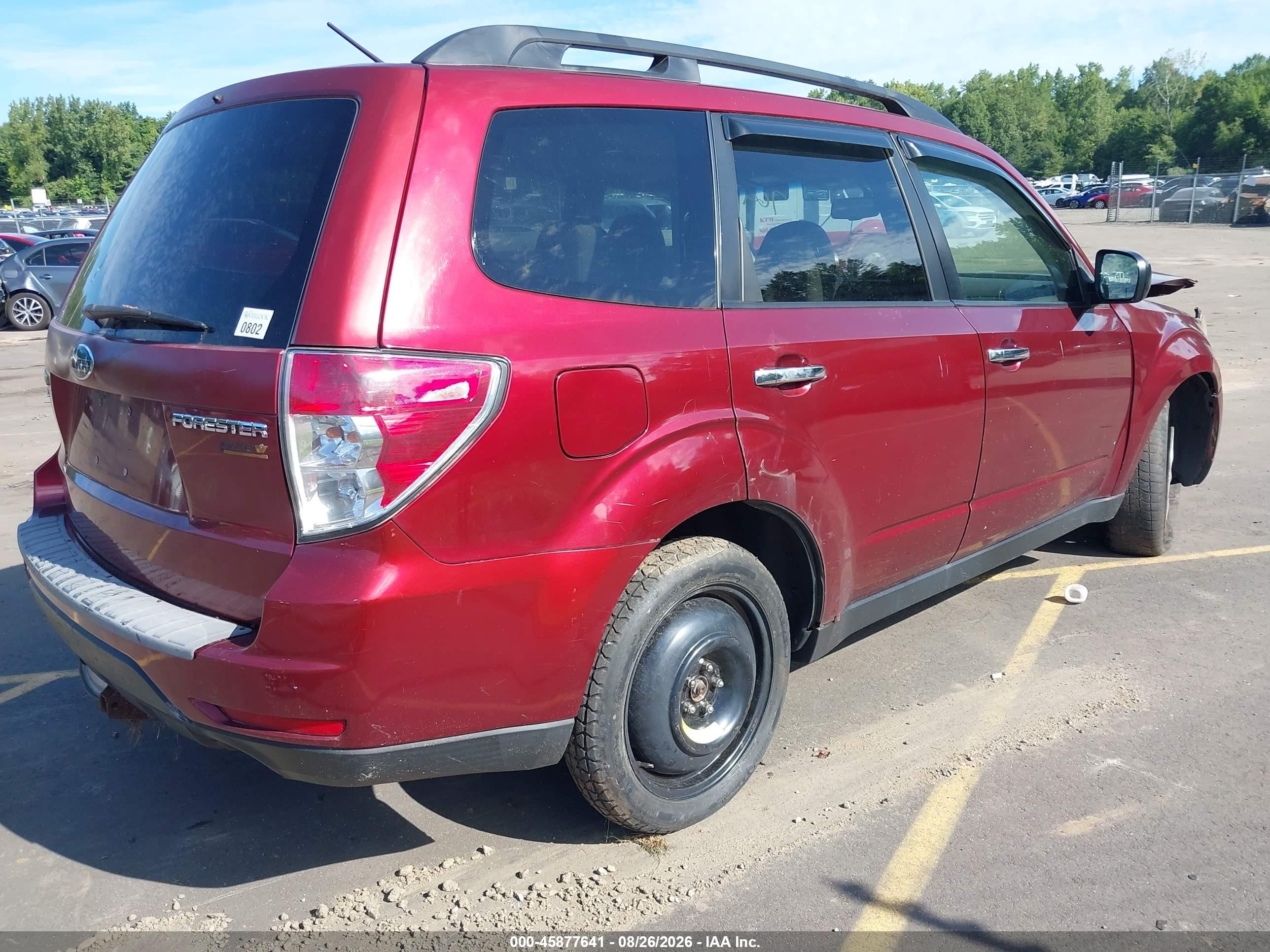2010 Subaru Forester 2.5x Premium Red vin: JF2SH6CC2AH706224