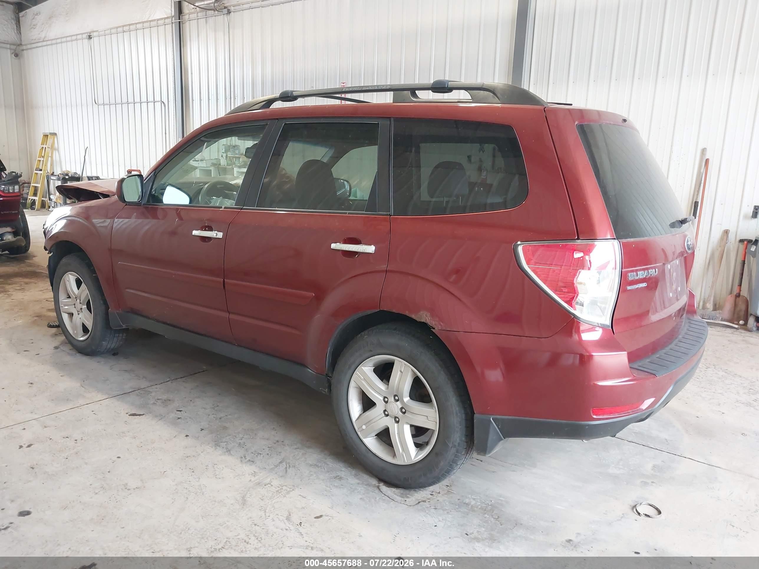 2010 Subaru Forester 2.5x Premium Maroon vin: JF2SH6CC2AH710015