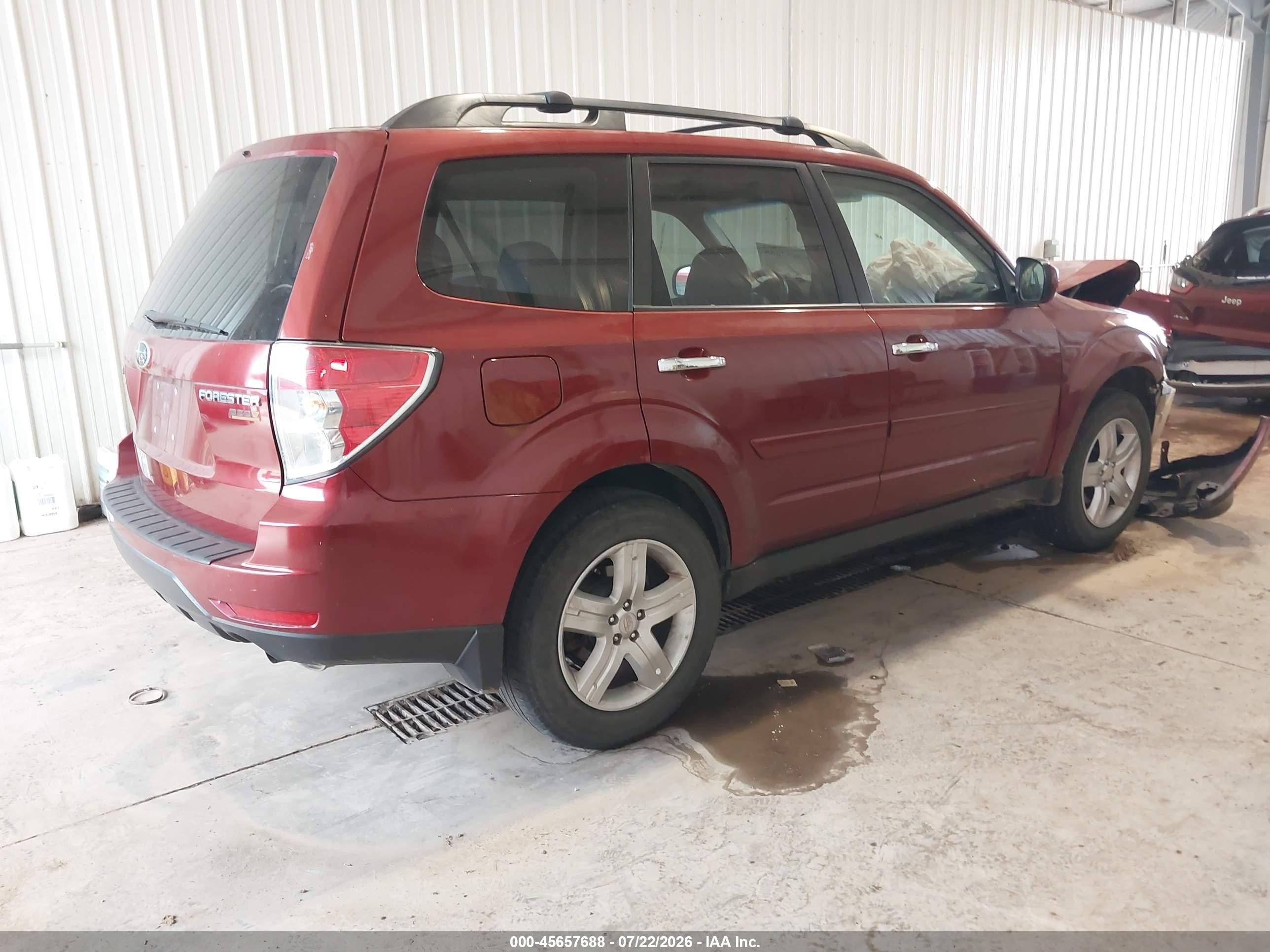 2010 Subaru Forester 2.5x Premium Maroon vin: JF2SH6CC2AH710015