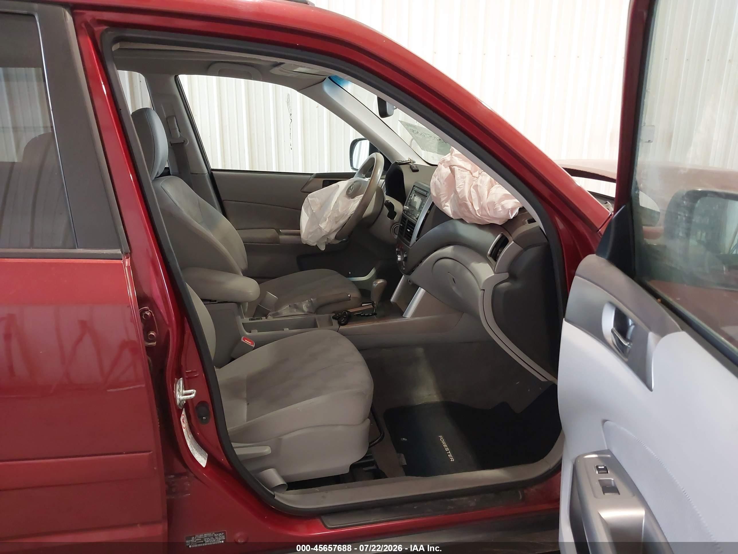 2010 Subaru Forester 2.5x Premium Maroon vin: JF2SH6CC2AH710015