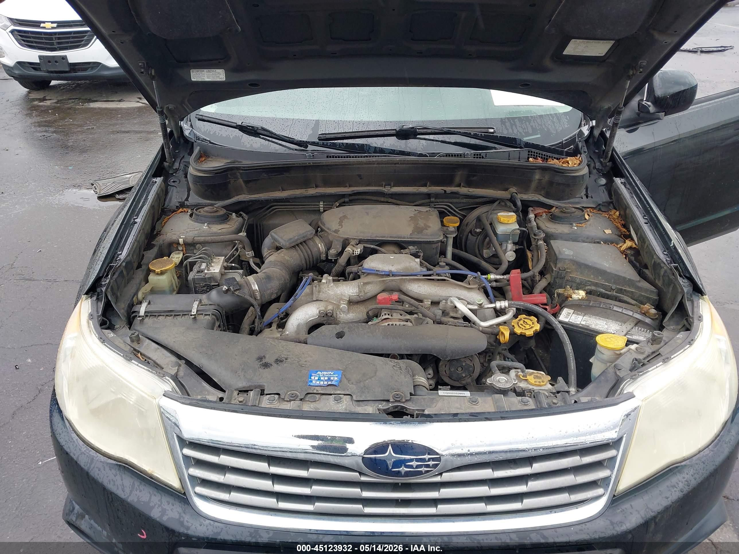 2010 Subaru Forester 2.5x Premium Black vin: JF2SH6CC3AG907670