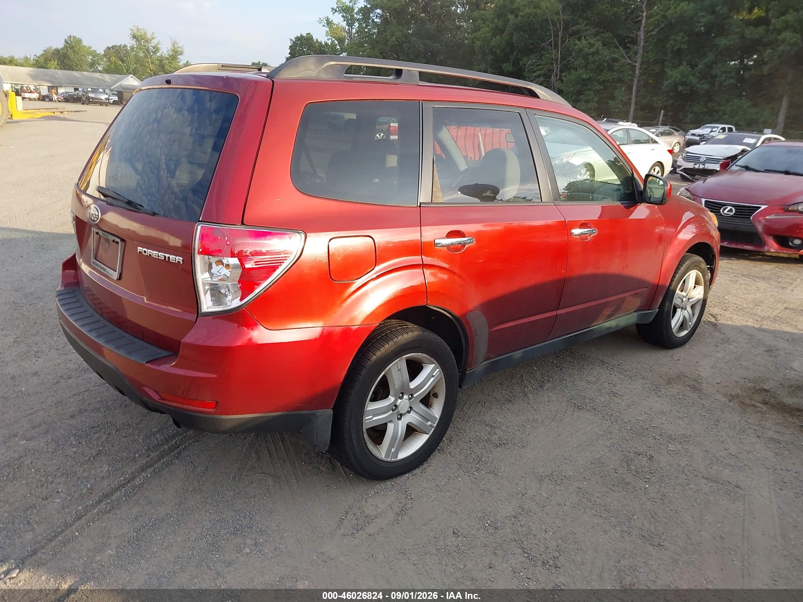 2010 Subaru Forester 2.5x Premium Maroon vin: JF2SH6CC3AH725445