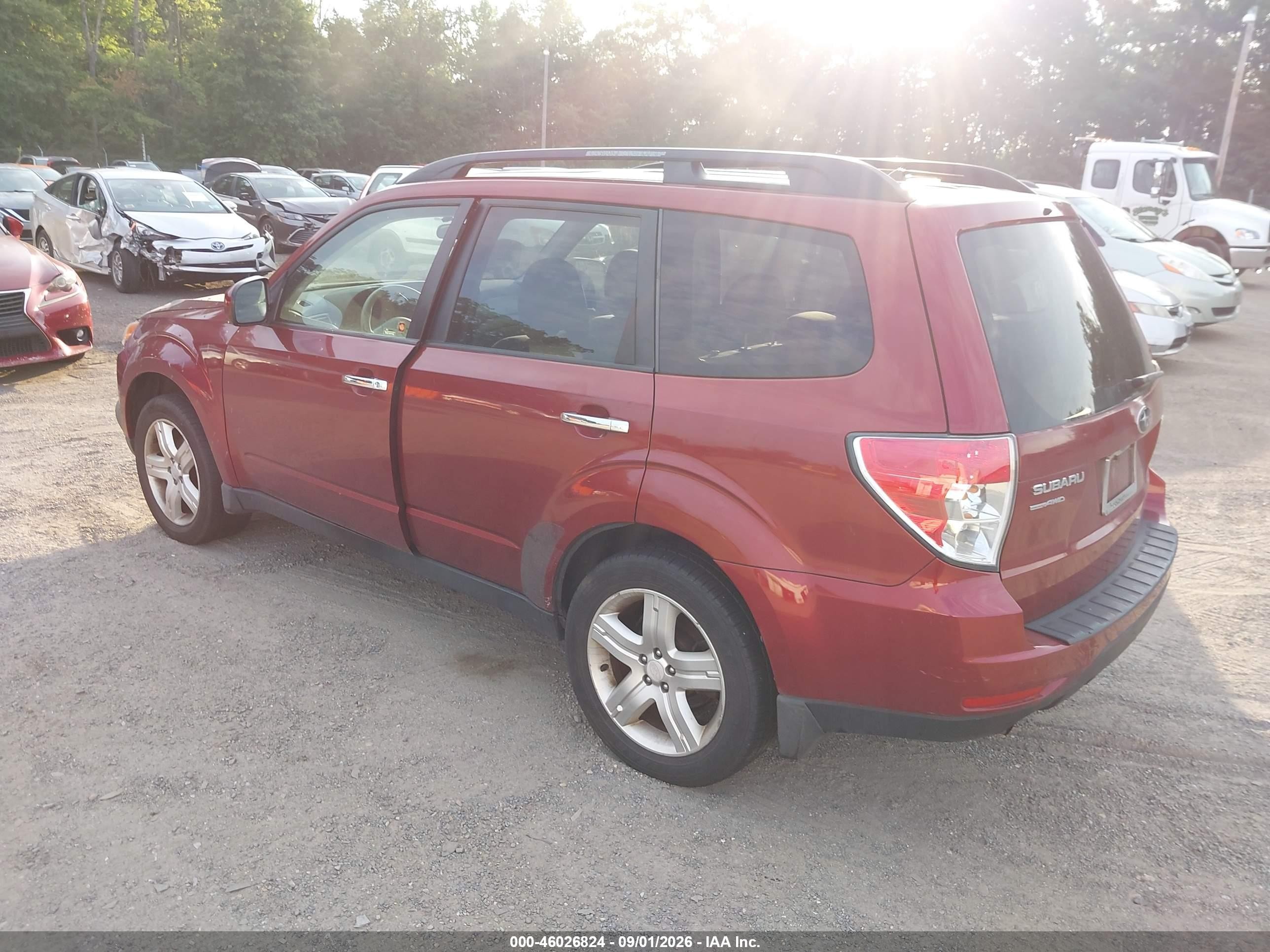 2010 Subaru Forester 2.5x Premium Maroon vin: JF2SH6CC3AH725445
