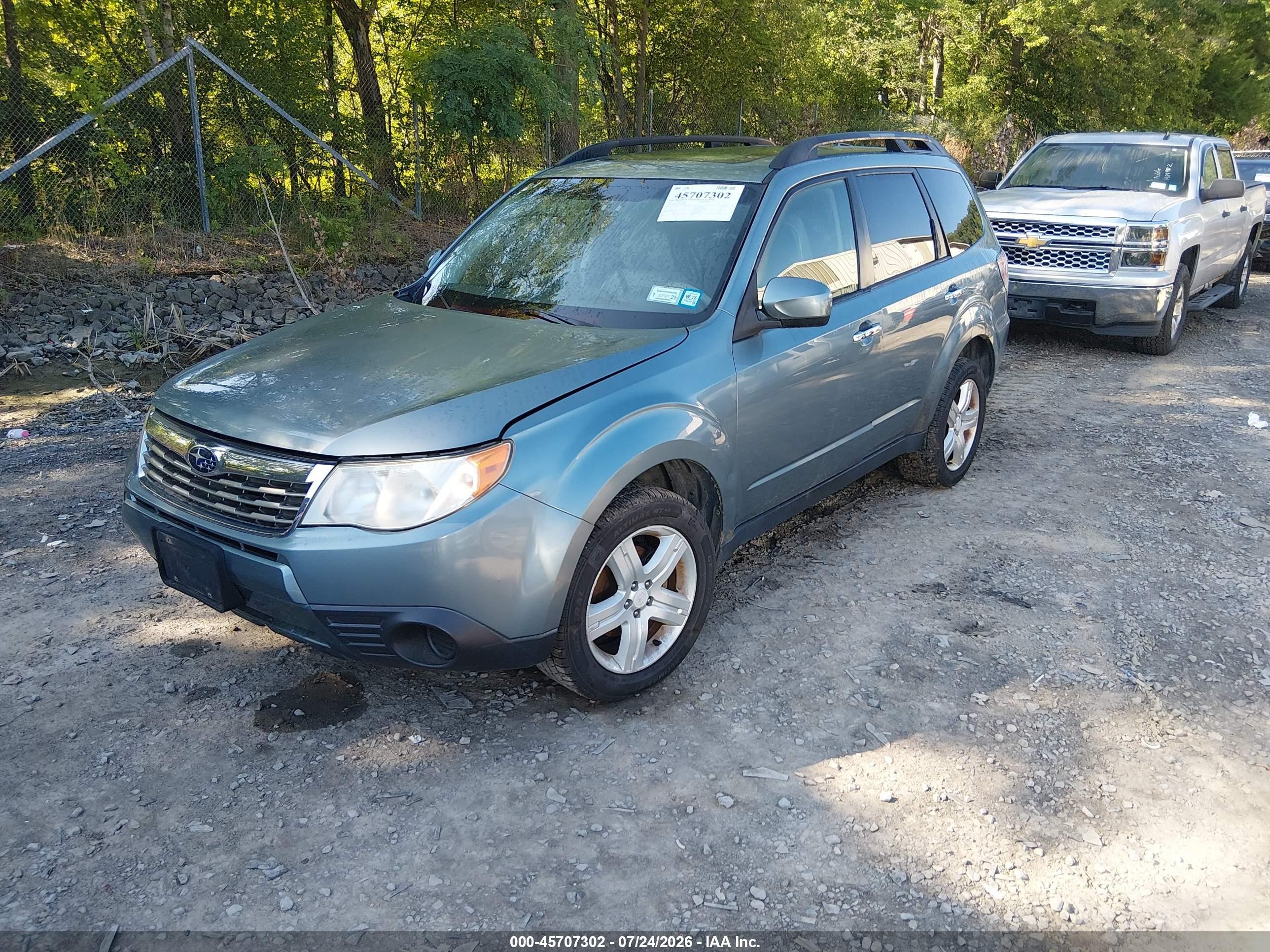 2010 Subaru Forester 2.5x Premium Teal vin: JF2SH6CC3AH762995