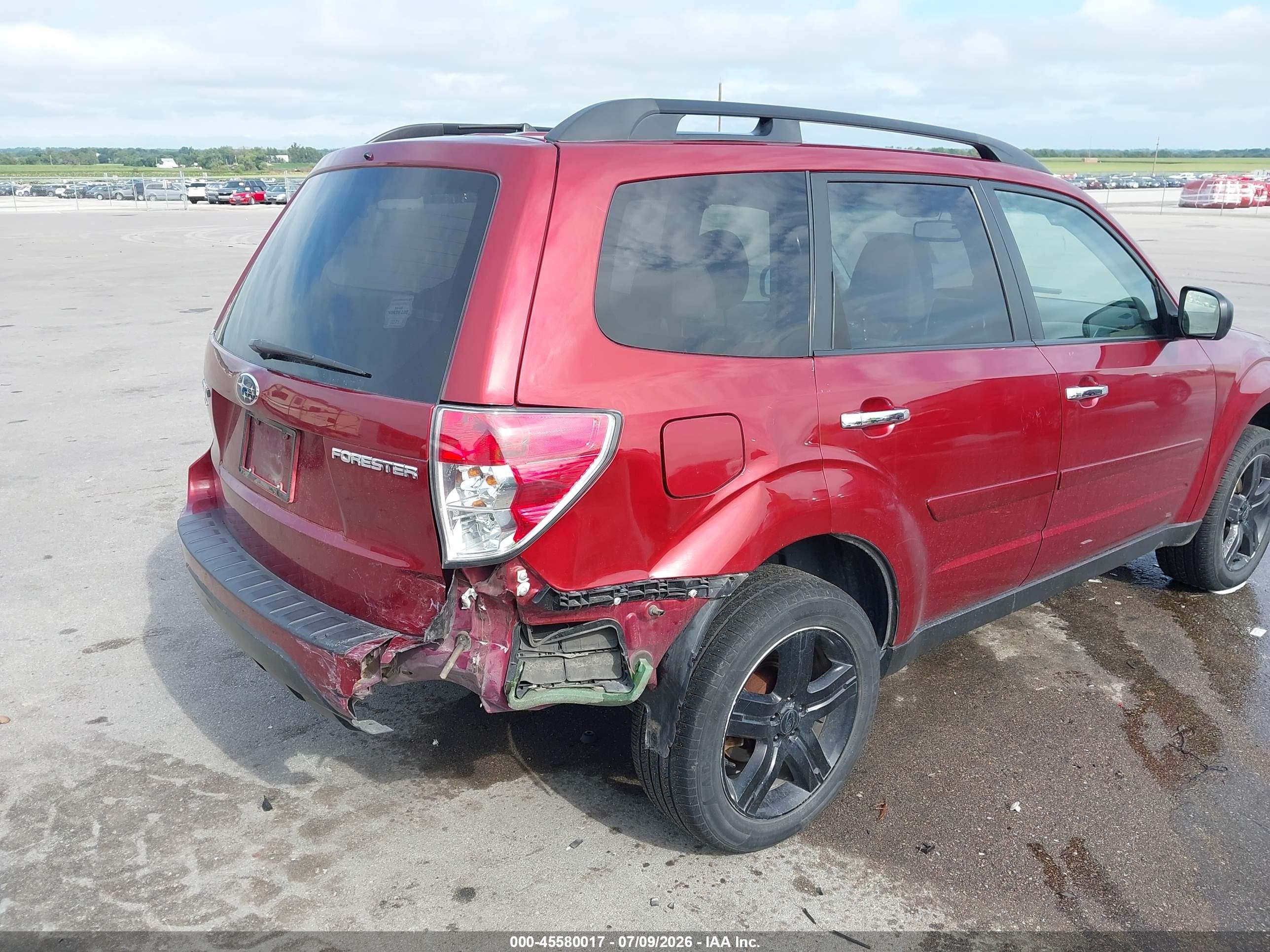 2010 Subaru Forester 2.5x Premium Maroon vin: JF2SH6CC3AH772149