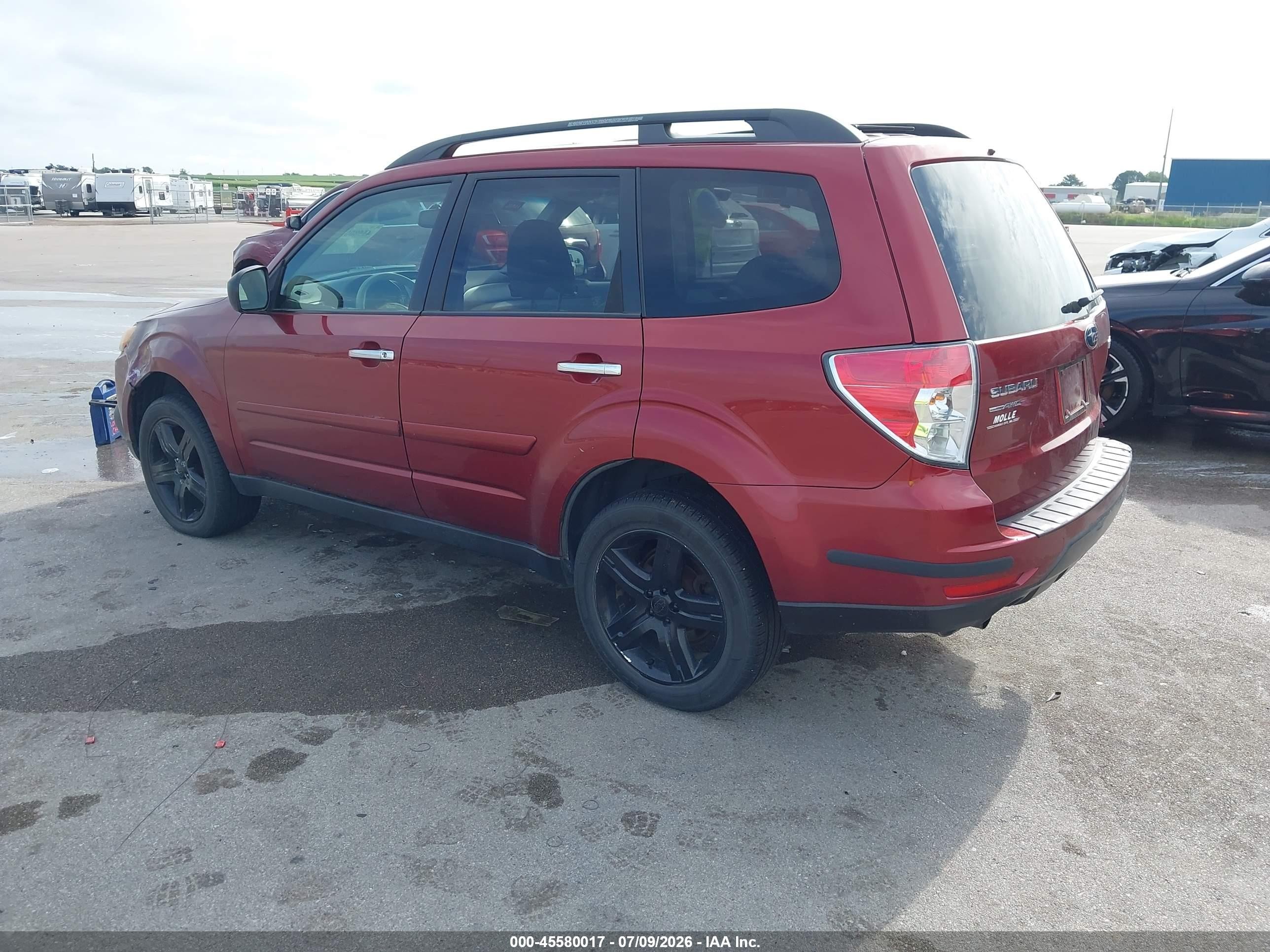 2010 Subaru Forester 2.5x Premium Maroon vin: JF2SH6CC3AH772149
