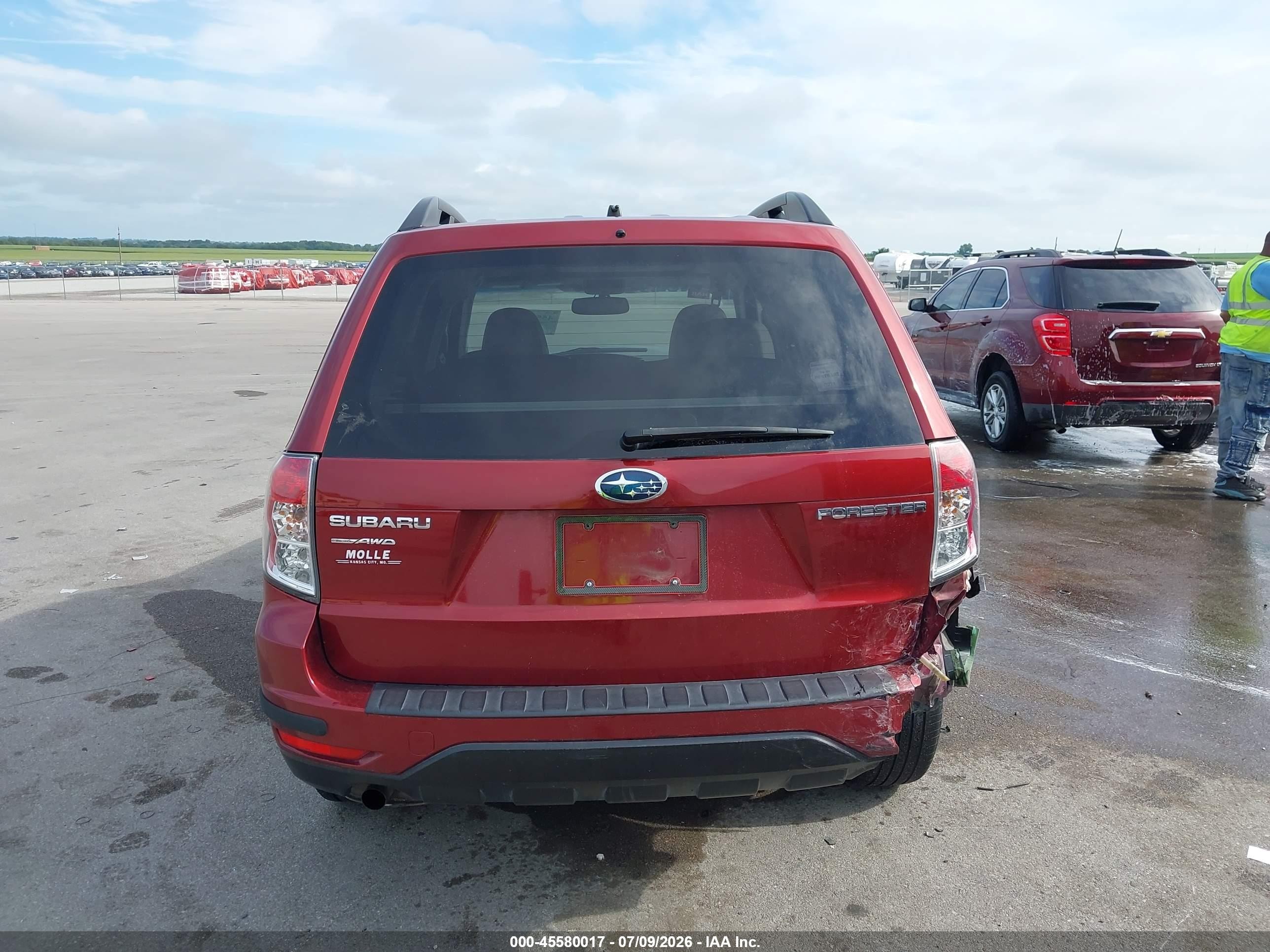 2010 Subaru Forester 2.5x Premium Maroon vin: JF2SH6CC3AH772149