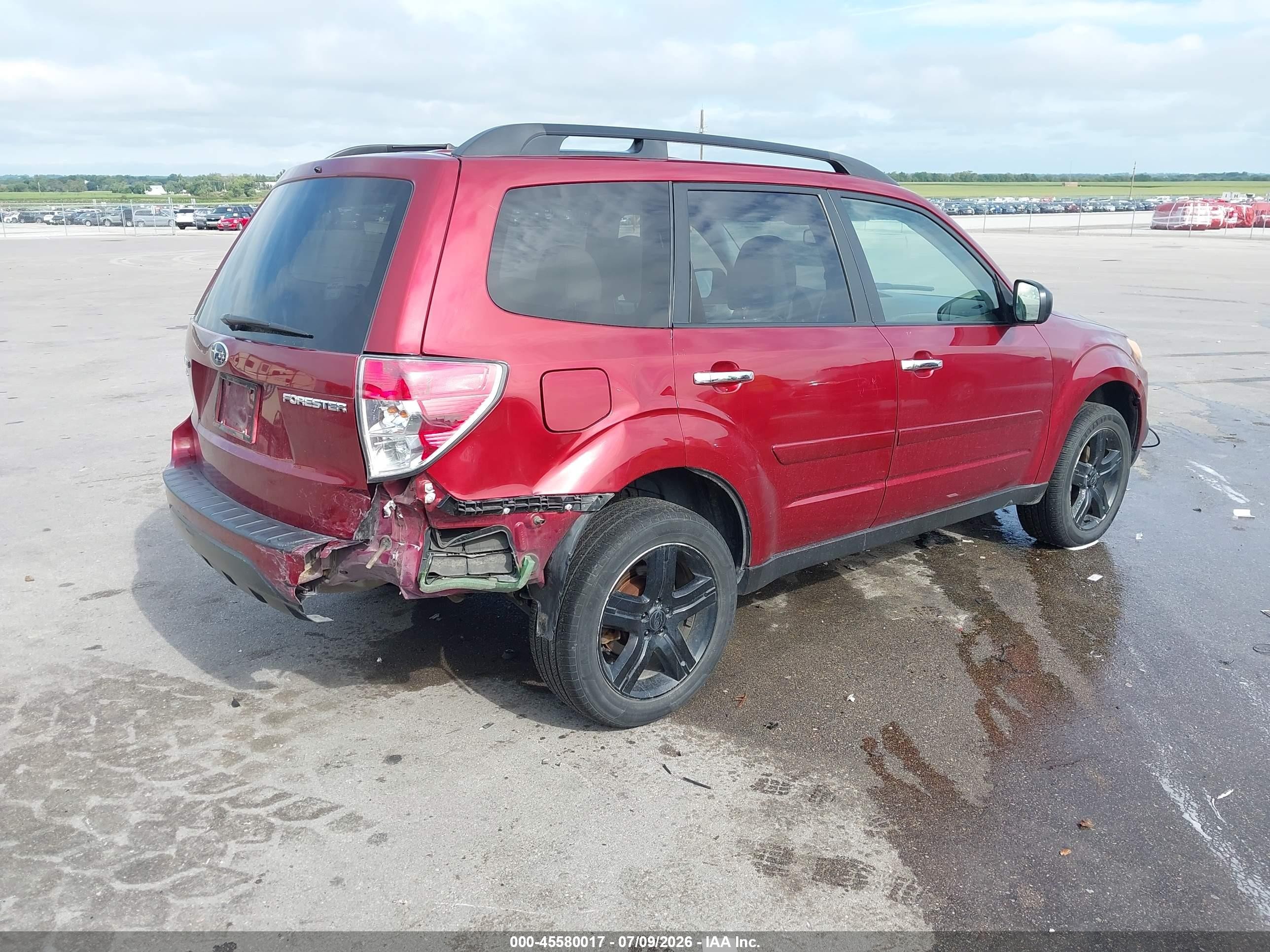 2010 Subaru Forester 2.5x Premium Maroon vin: JF2SH6CC3AH772149