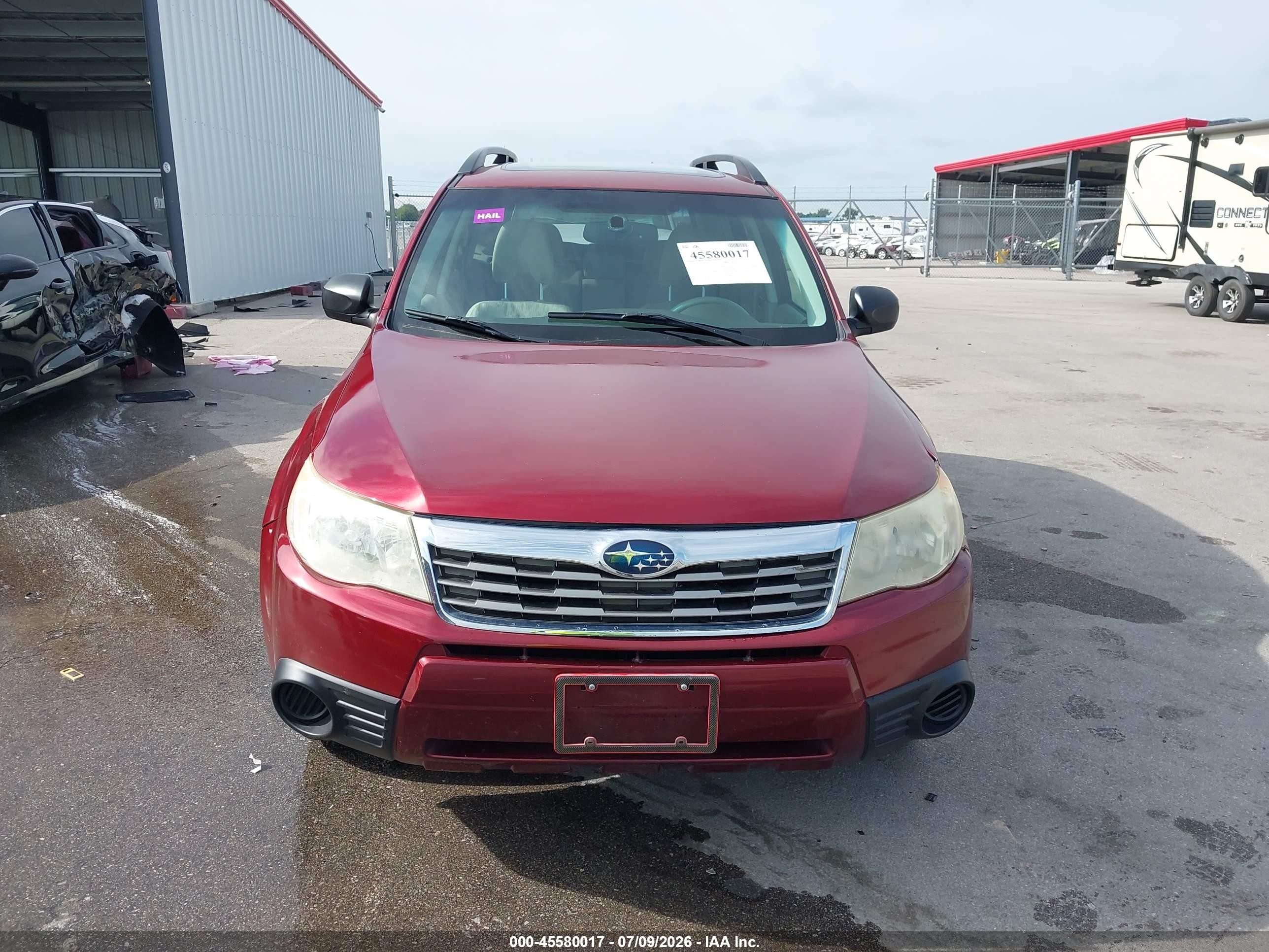 2010 Subaru Forester 2.5x Premium Maroon vin: JF2SH6CC3AH772149