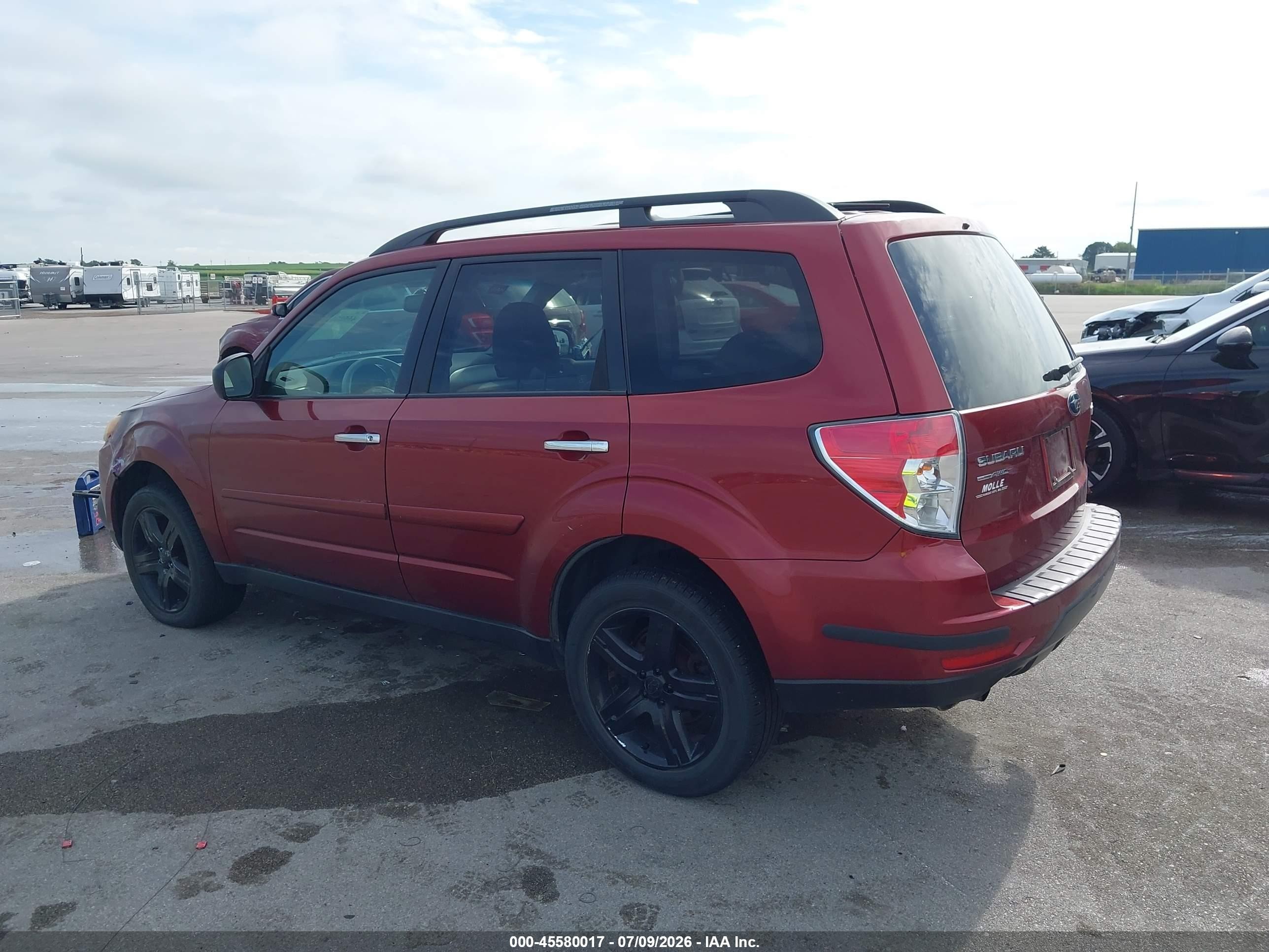 2010 Subaru Forester 2.5x Premium Maroon vin: JF2SH6CC3AH772149