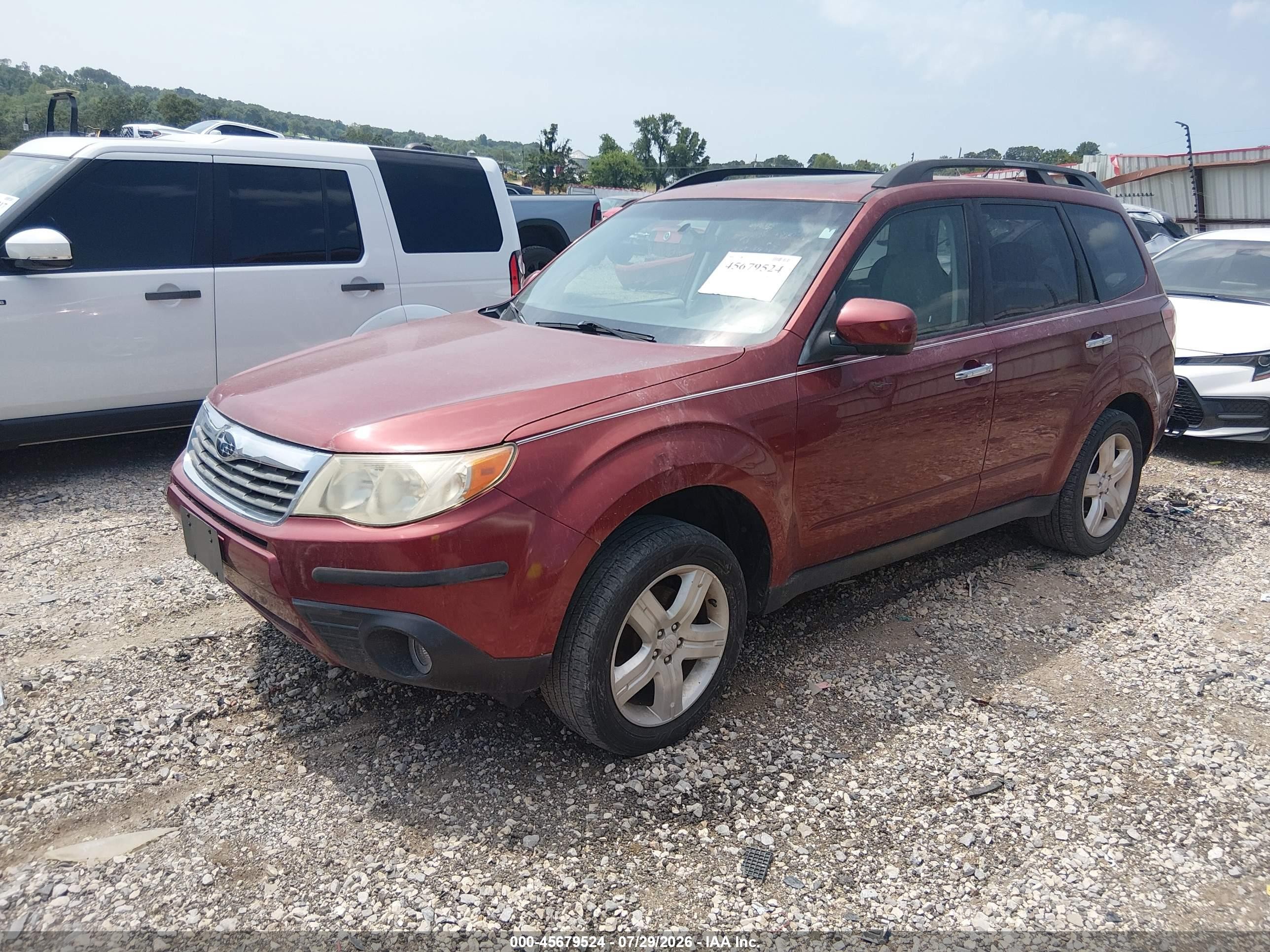 2010 Subaru Forester 2.5x Premium Maroon vin: JF2SH6CC4AH761693