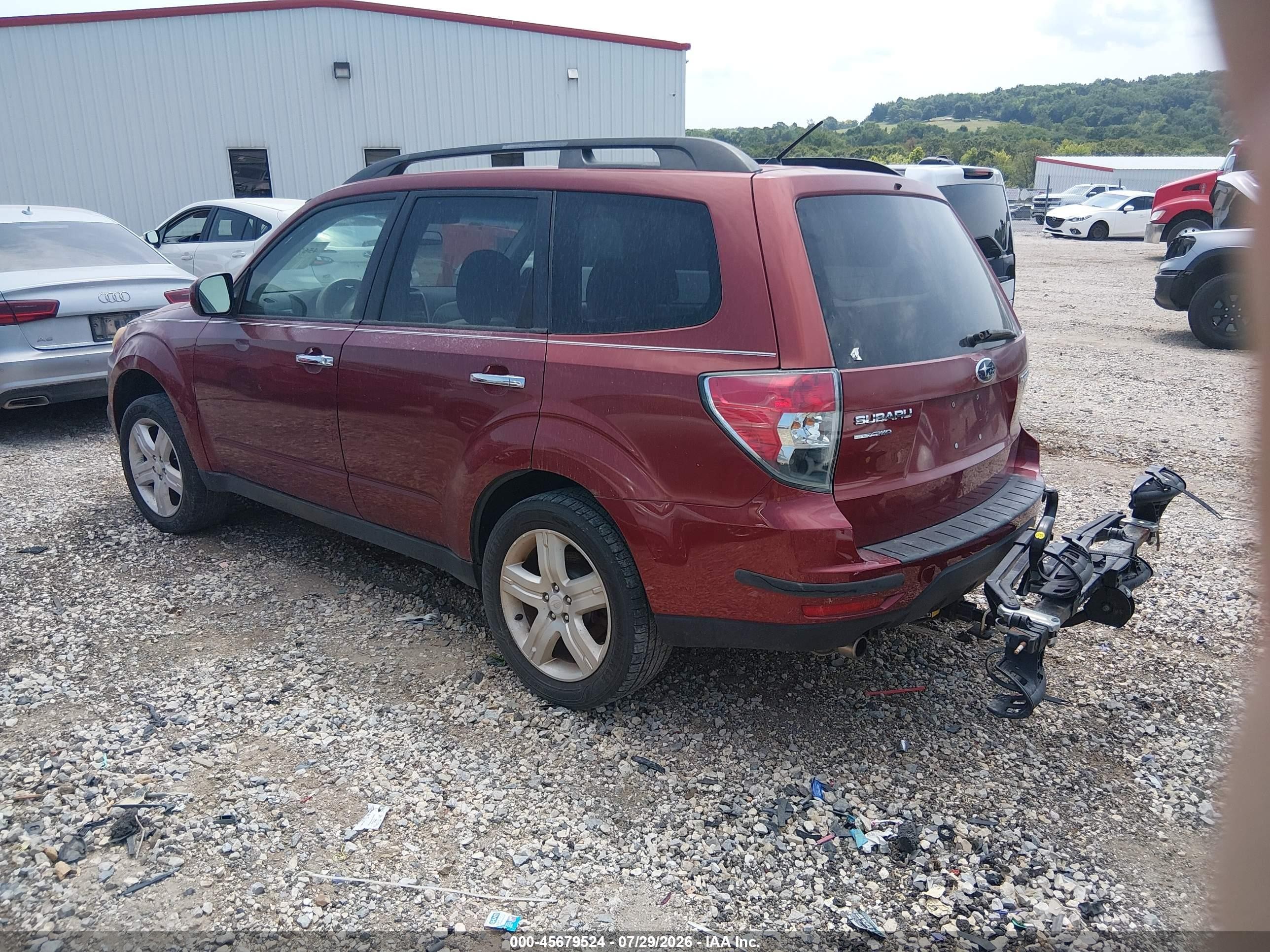 2010 Subaru Forester 2.5x Premium Maroon vin: JF2SH6CC4AH761693