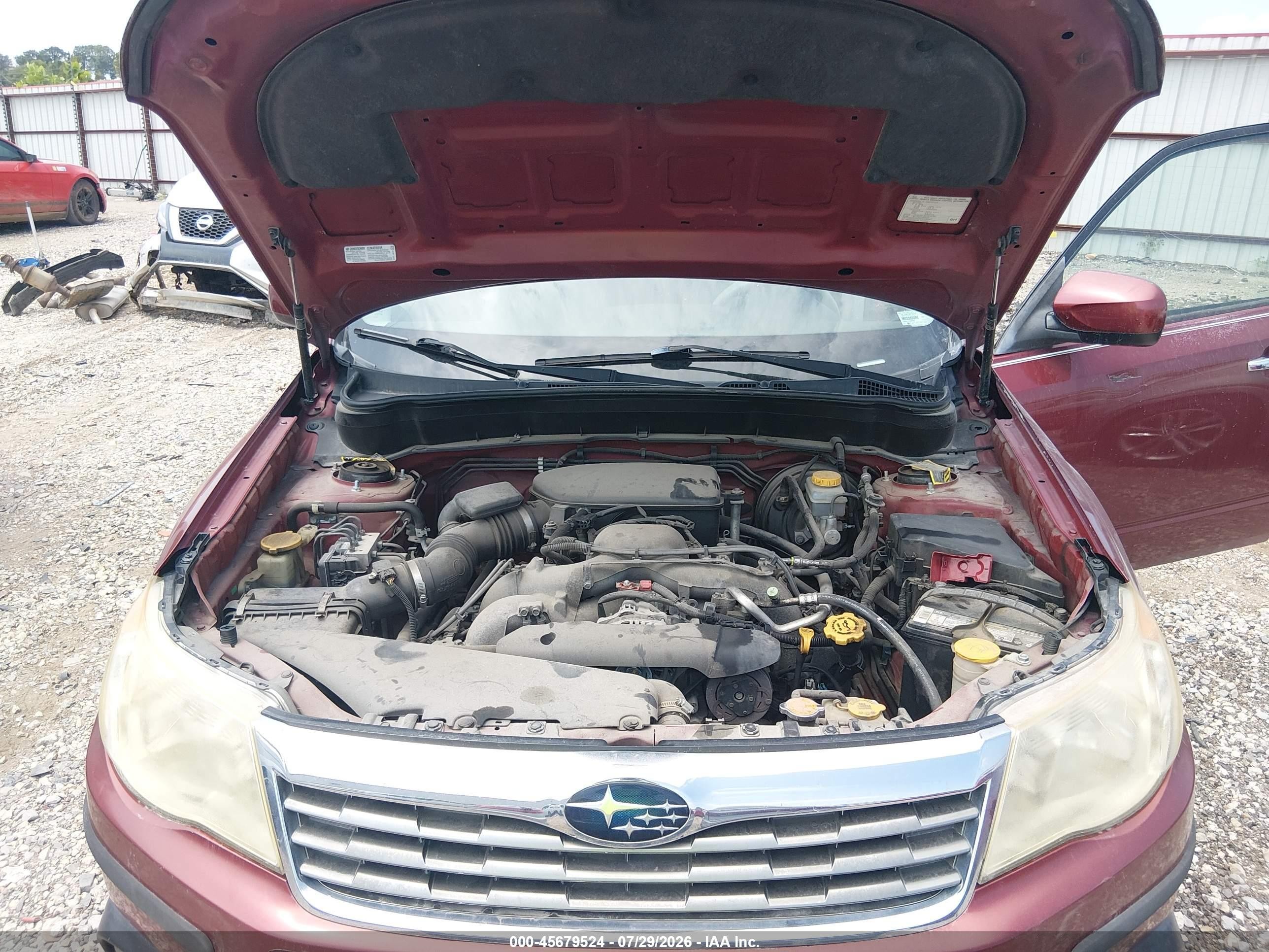 2010 Subaru Forester 2.5x Premium Maroon vin: JF2SH6CC4AH761693