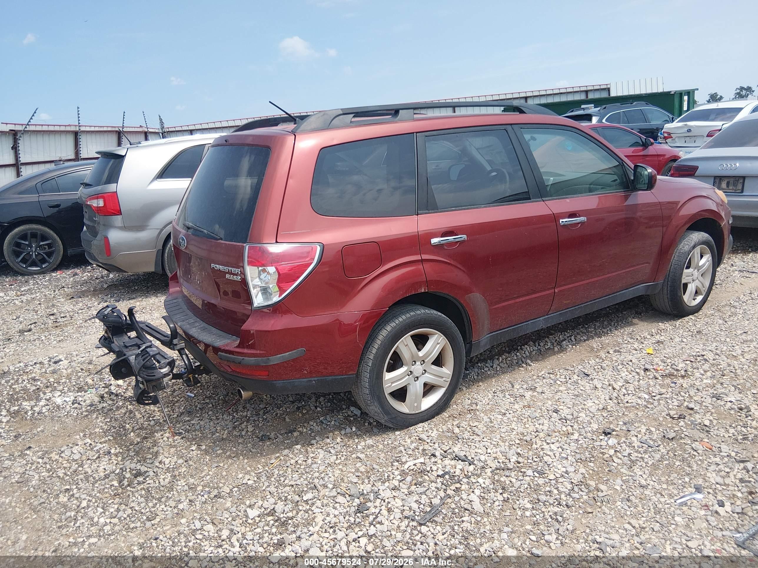 2010 Subaru Forester 2.5x Premium Maroon vin: JF2SH6CC4AH761693