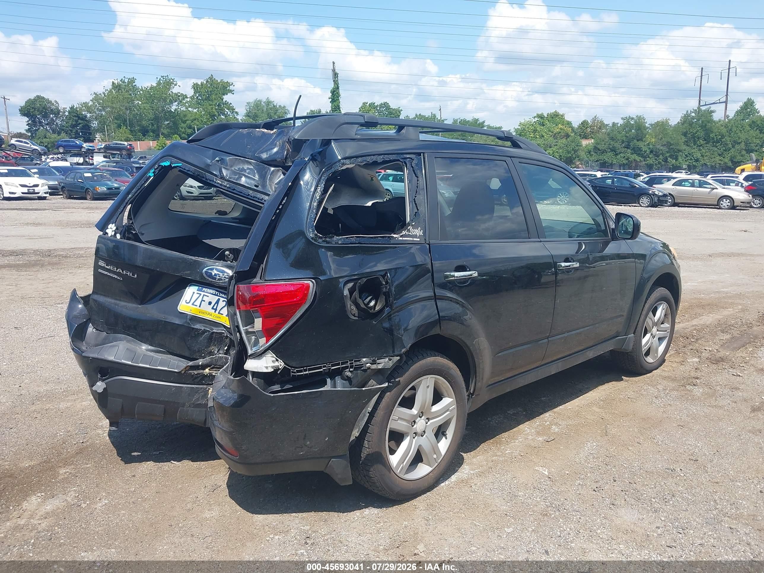 2010 Subaru Forester 2.5x Premium Black vin: JF2SH6CC5AH700899