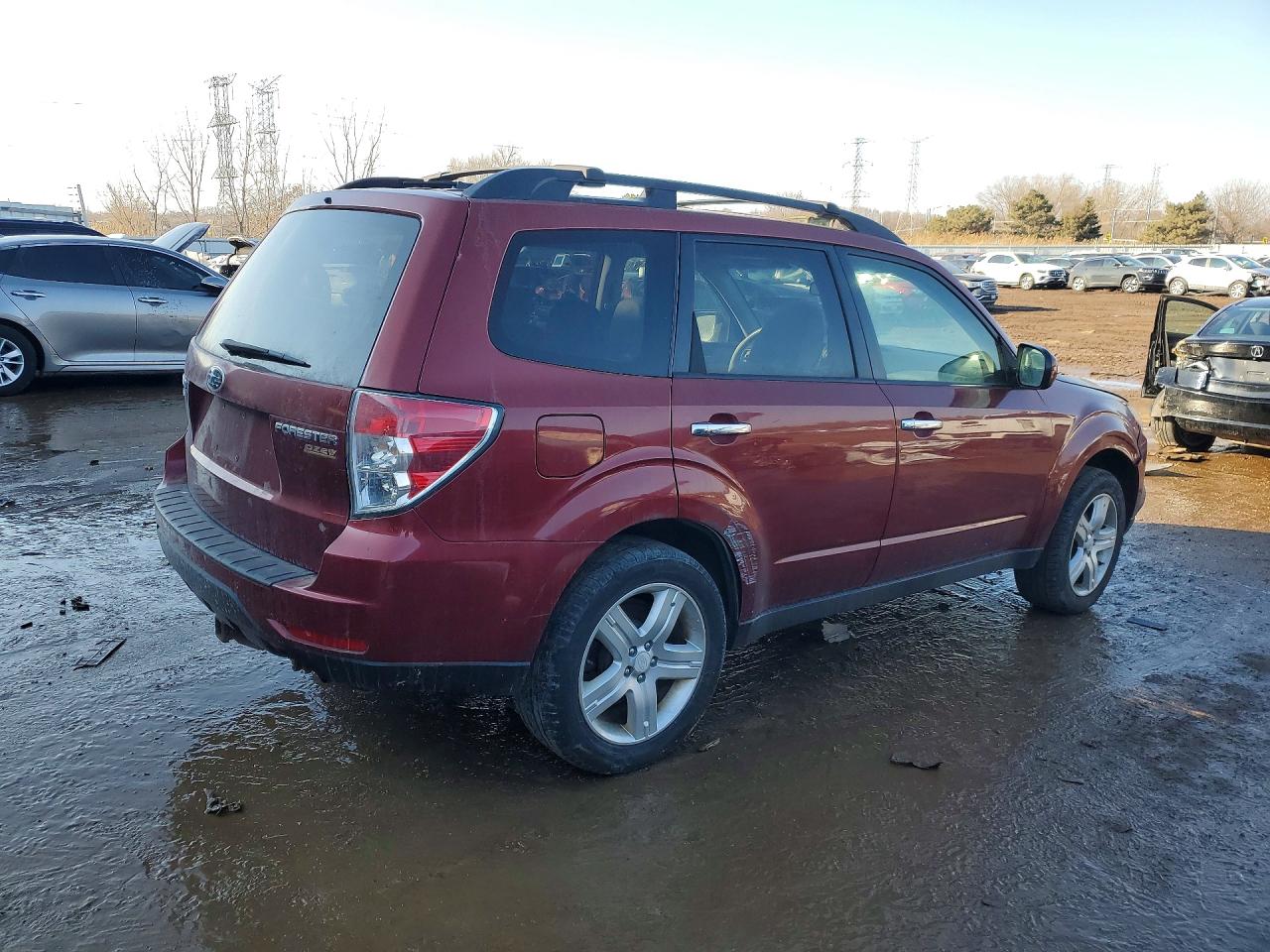 2010 Subaru Forester 2.5x Premium Maroon vin: JF2SH6CC5AH702801