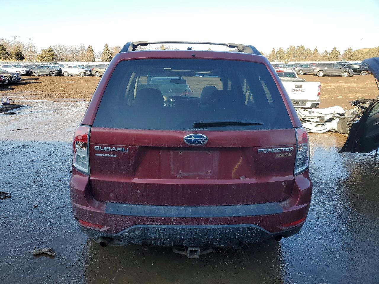 2010 Subaru Forester 2.5x Premium Maroon vin: JF2SH6CC5AH702801