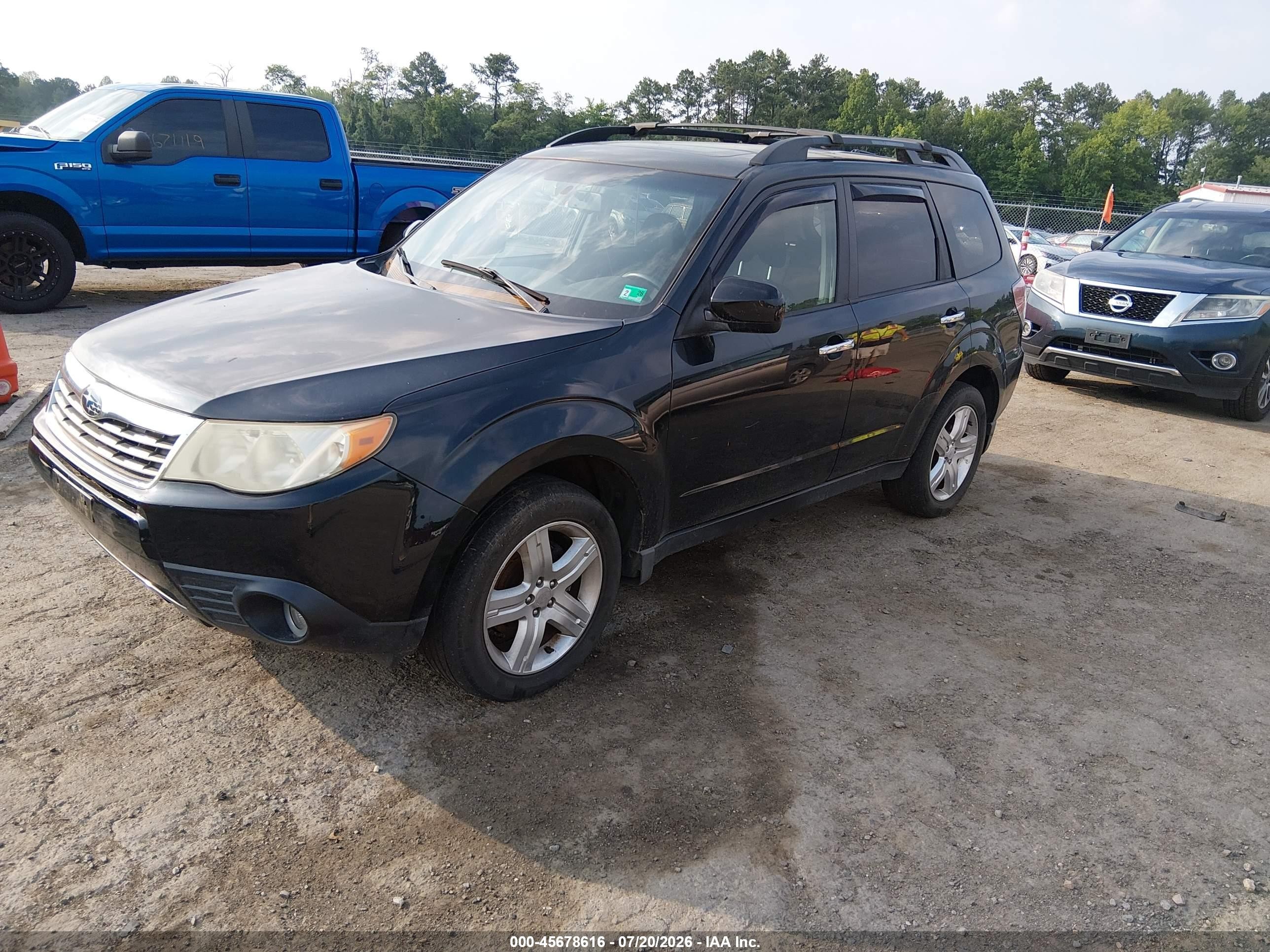 2010 Subaru Forester 2.5x Premium Black vin: JF2SH6CC5AH754736