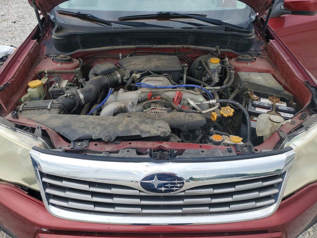 2010 Subaru Forester 2.5x Premium Burgundy vin: JF2SH6CC5AH766269
