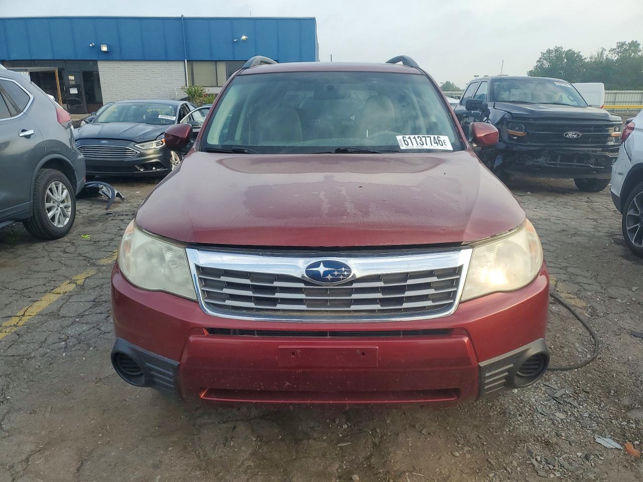2010 Subaru Forester 2.5x Premium Red vin: JF2SH6CC6AH901873