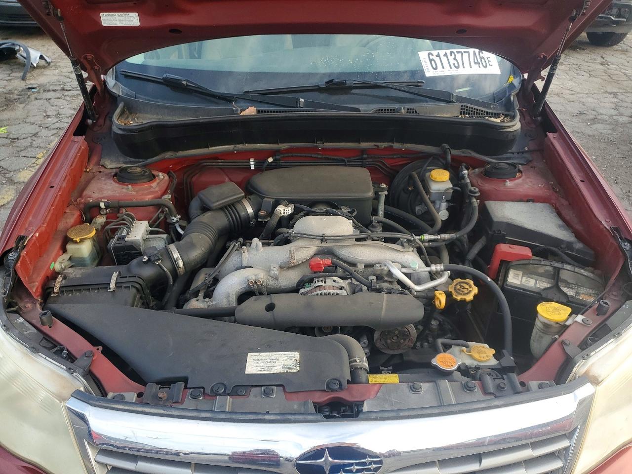 2010 Subaru Forester 2.5x Premium Red vin: JF2SH6CC6AH901873