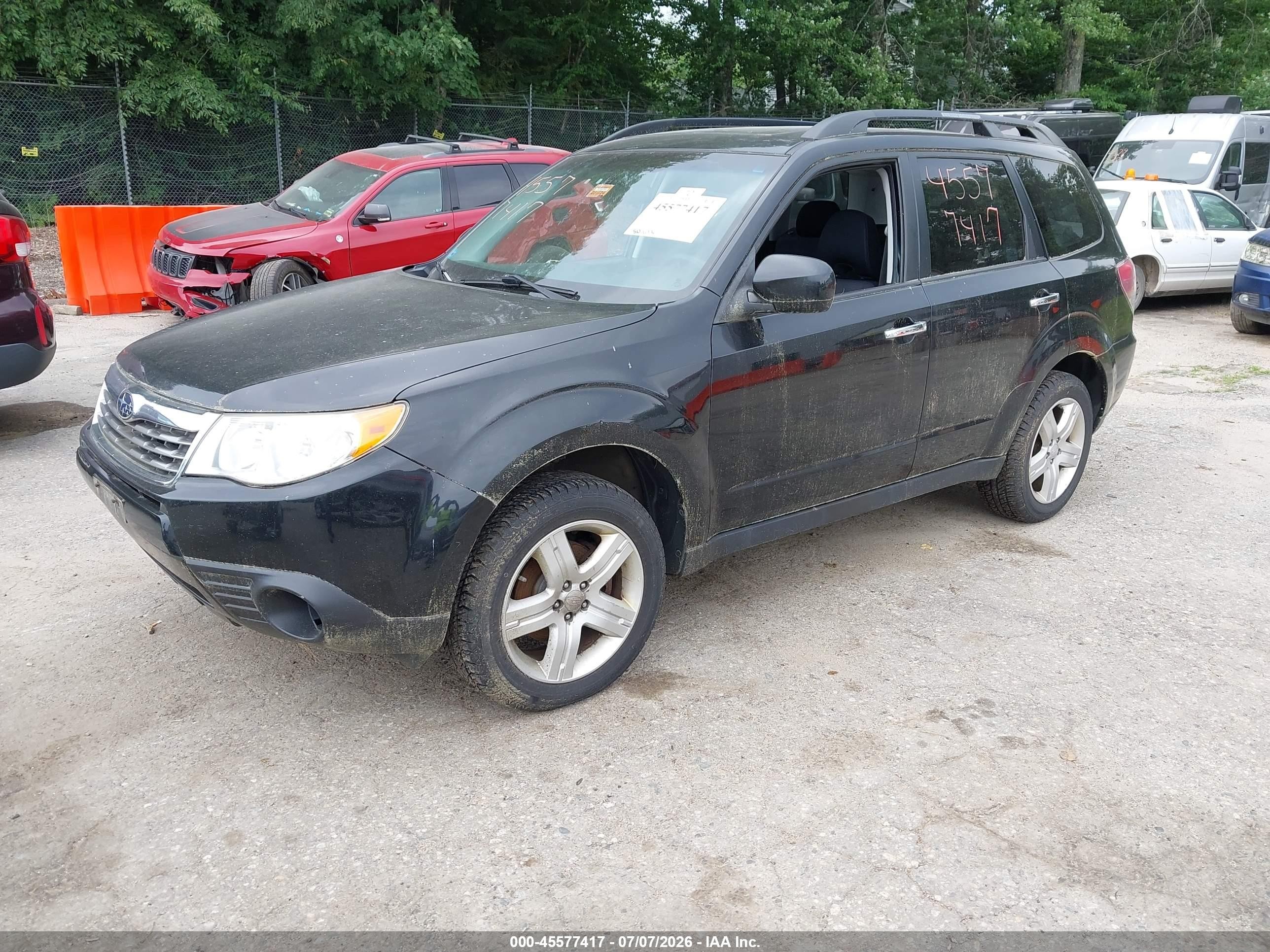 2010 Subaru Forester 2.5x Premium Black vin: JF2SH6CC7AG907655