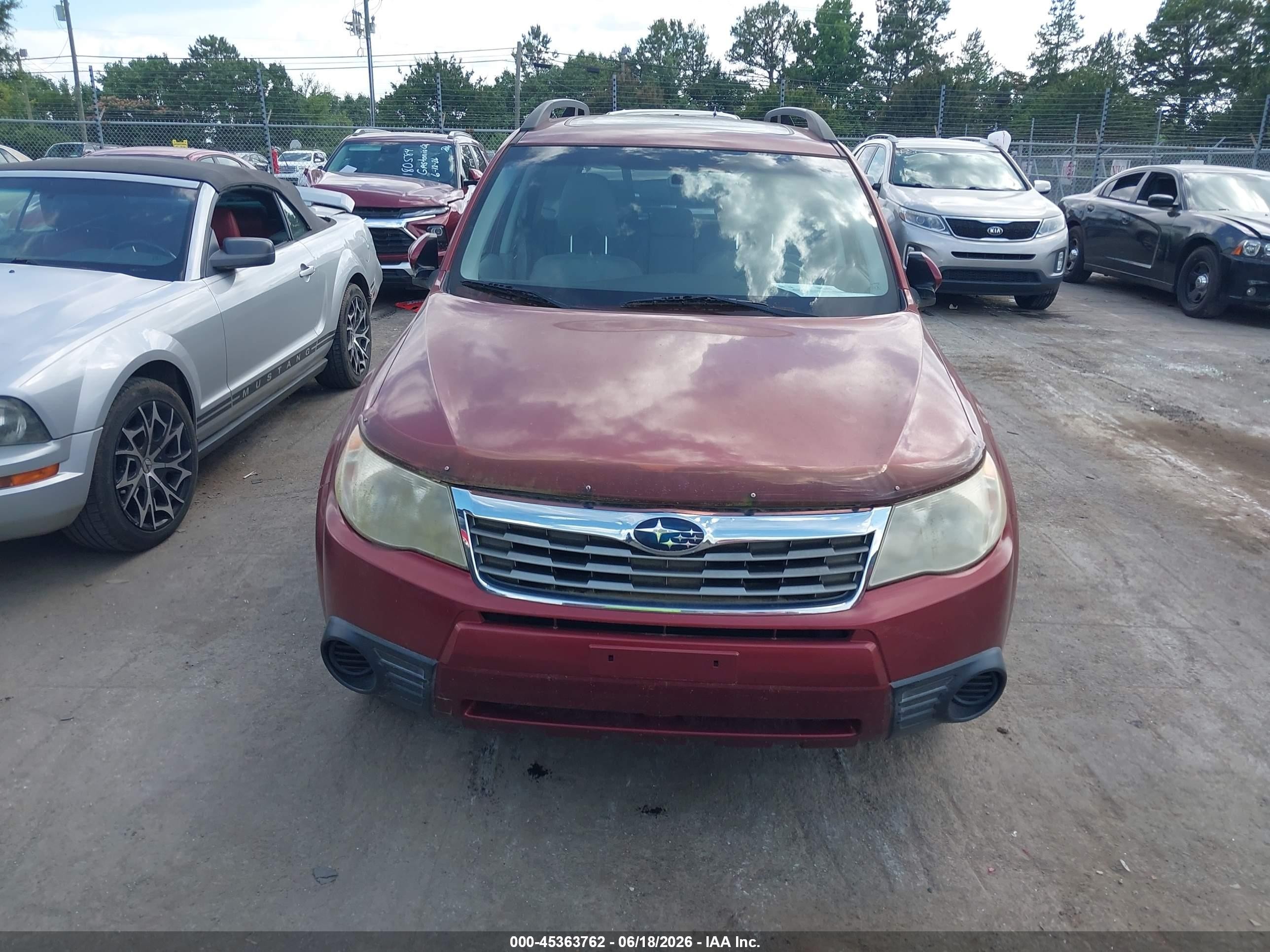 2010 Subaru Forester 2.5x Premium Красный vin: JF2SH6CC7AH746816