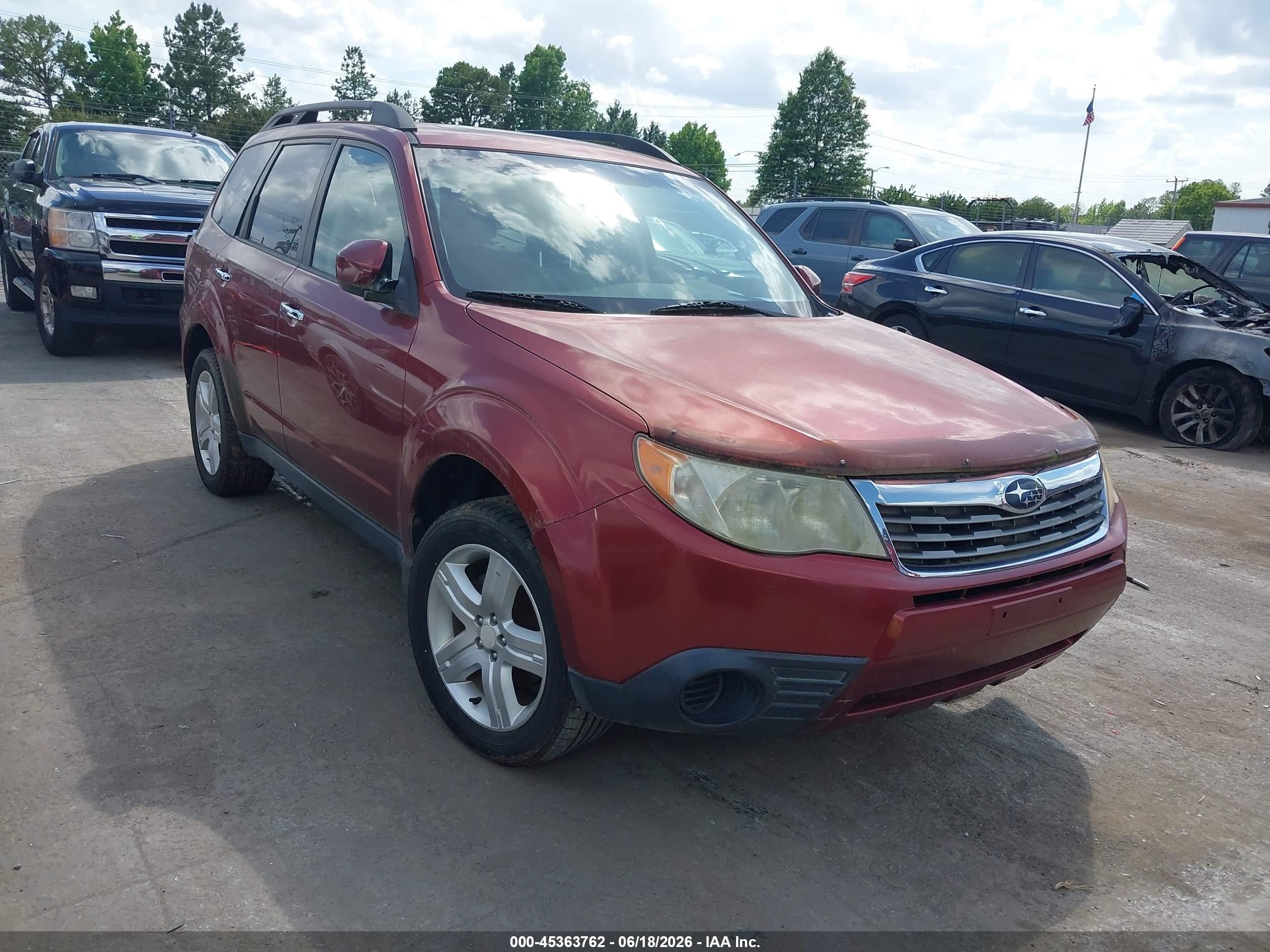2010 Subaru Forester 2.5x Premium Красный vin: JF2SH6CC7AH746816