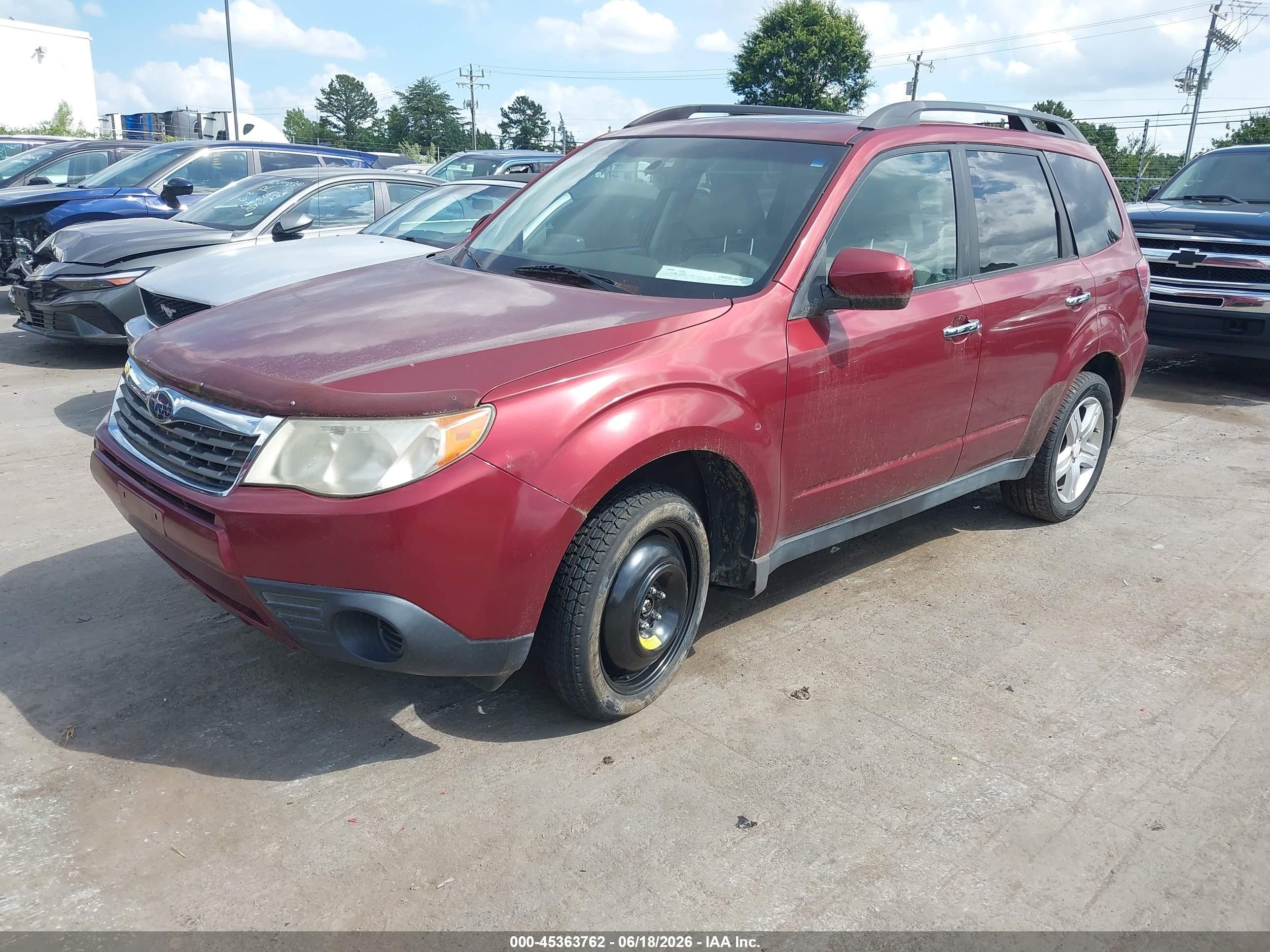 2010 Subaru Forester 2.5x Premium Красный vin: JF2SH6CC7AH746816