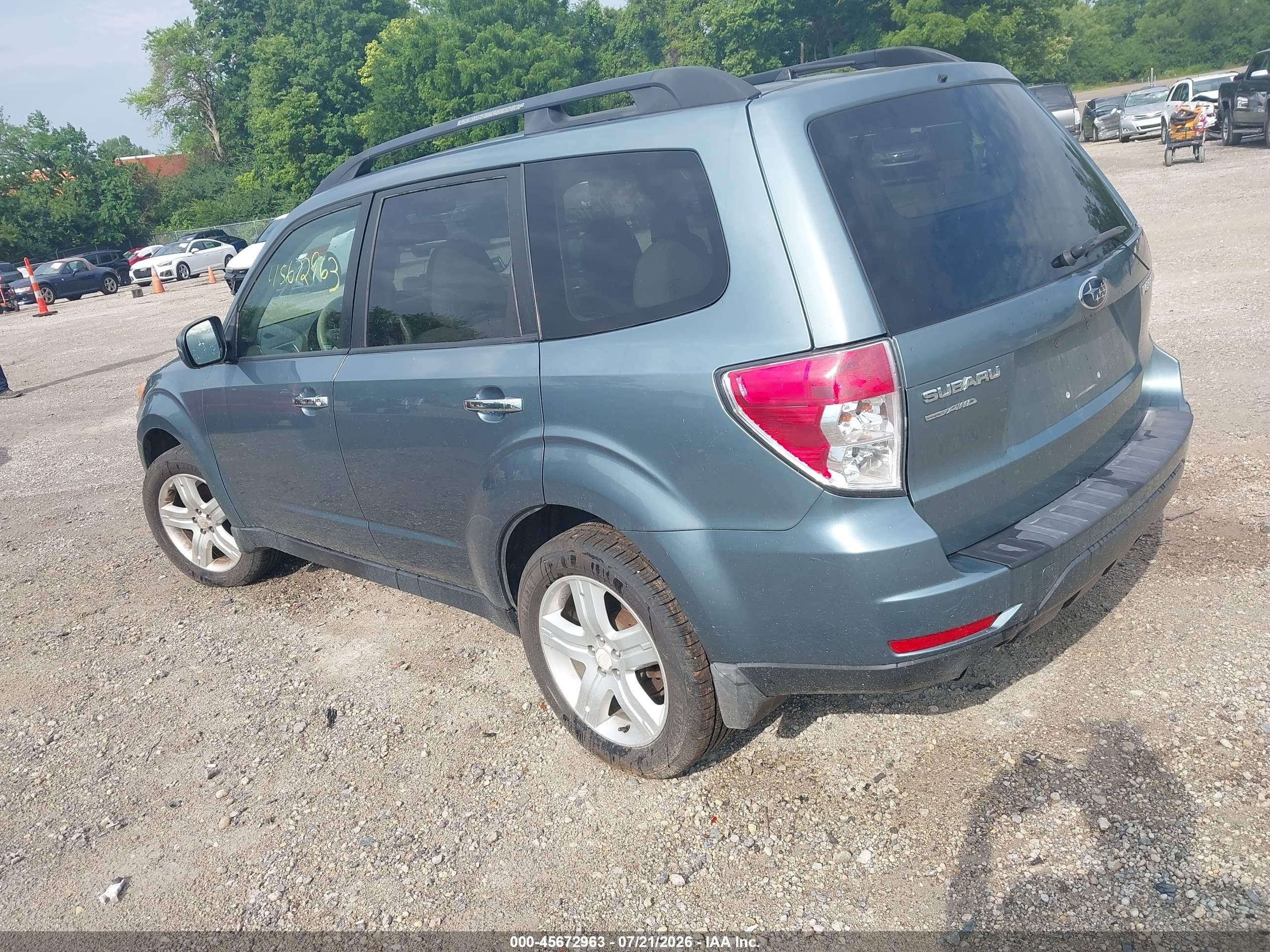 2010 Subaru Forester 2.5x Premium Синий vin: JF2SH6CC8AH717406