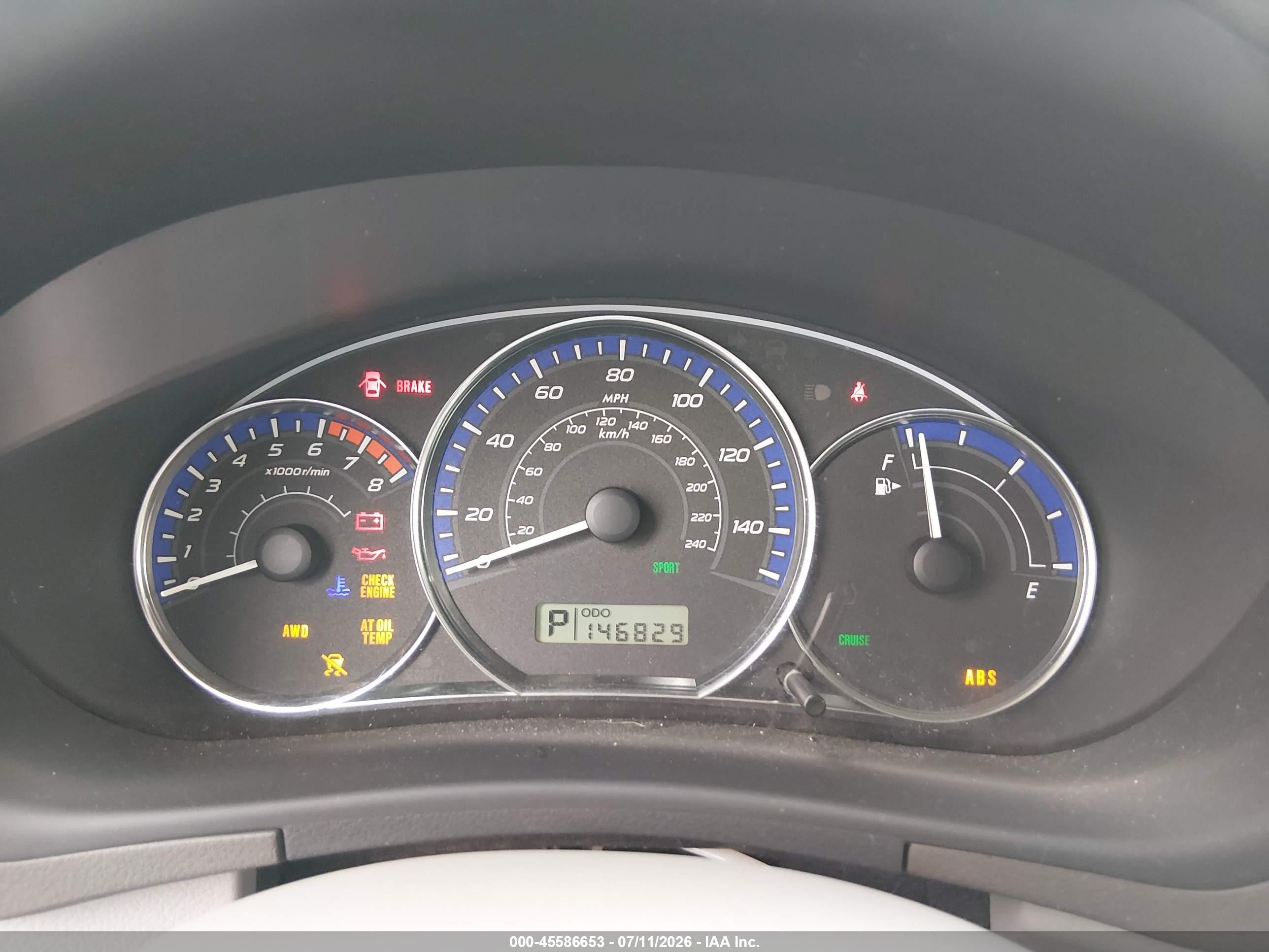 2010 Subaru Forester 2.5x Premium Blue vin: JF2SH6CC8AH748283