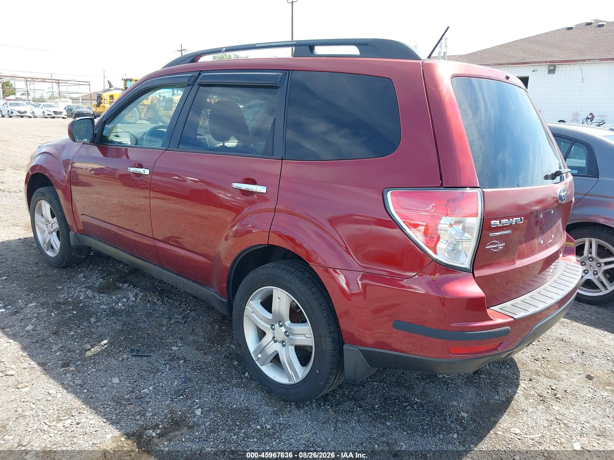 2010 Subaru Forester 2.5x Premium Red vin: JF2SH6CC8AH772521