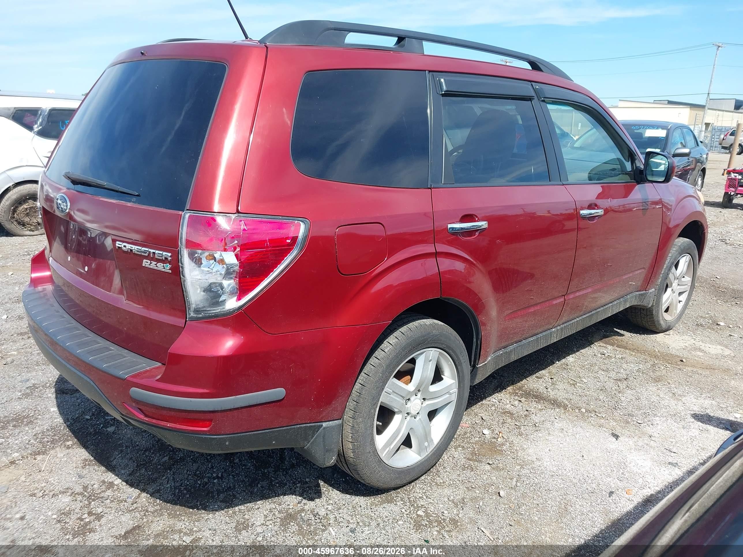 2010 Subaru Forester 2.5x Premium Red vin: JF2SH6CC8AH772521