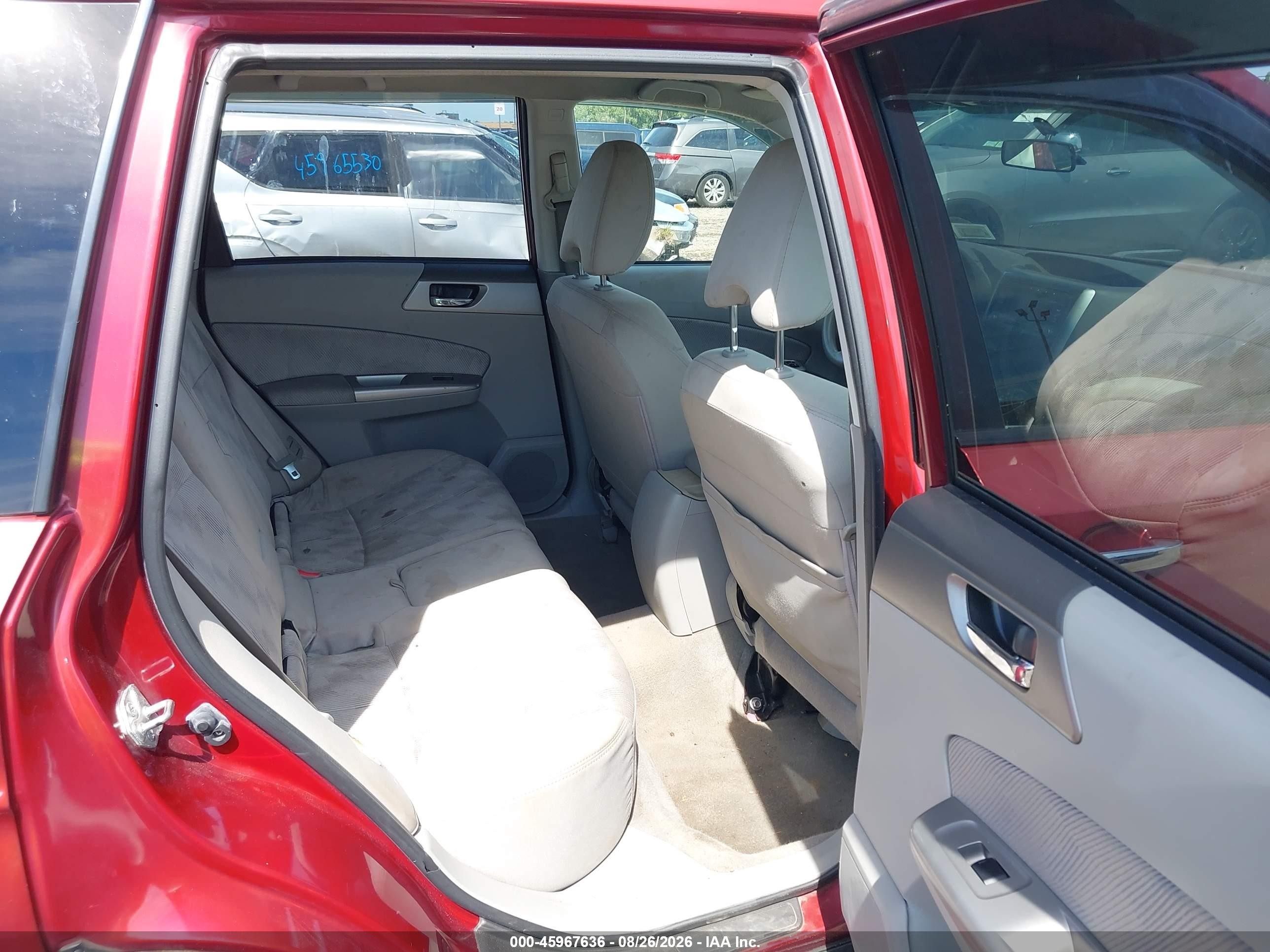 2010 Subaru Forester 2.5x Premium Red vin: JF2SH6CC8AH772521