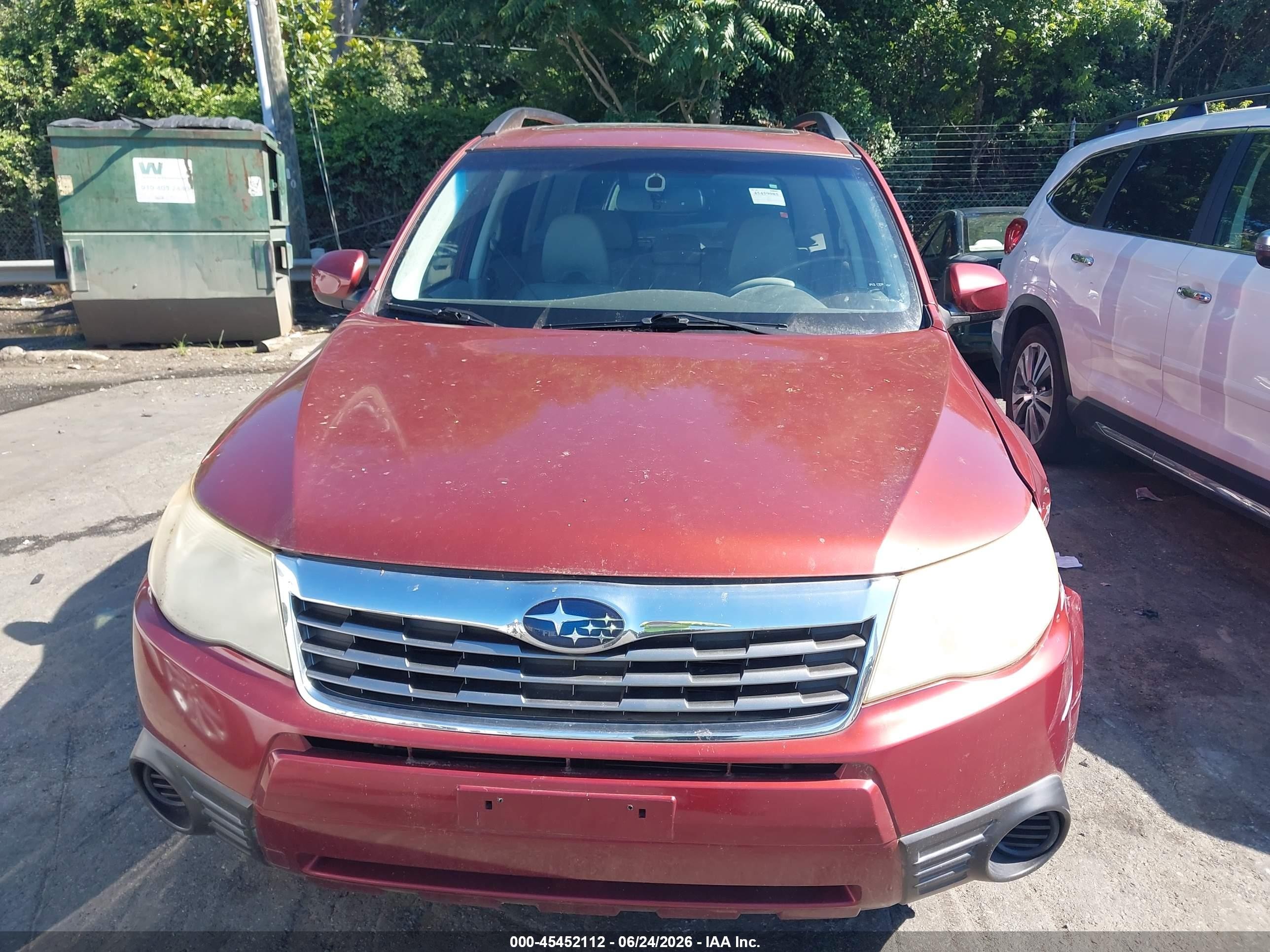 2010 Subaru Forester 2.5x Premium Красный vin: JF2SH6CC8AH913006