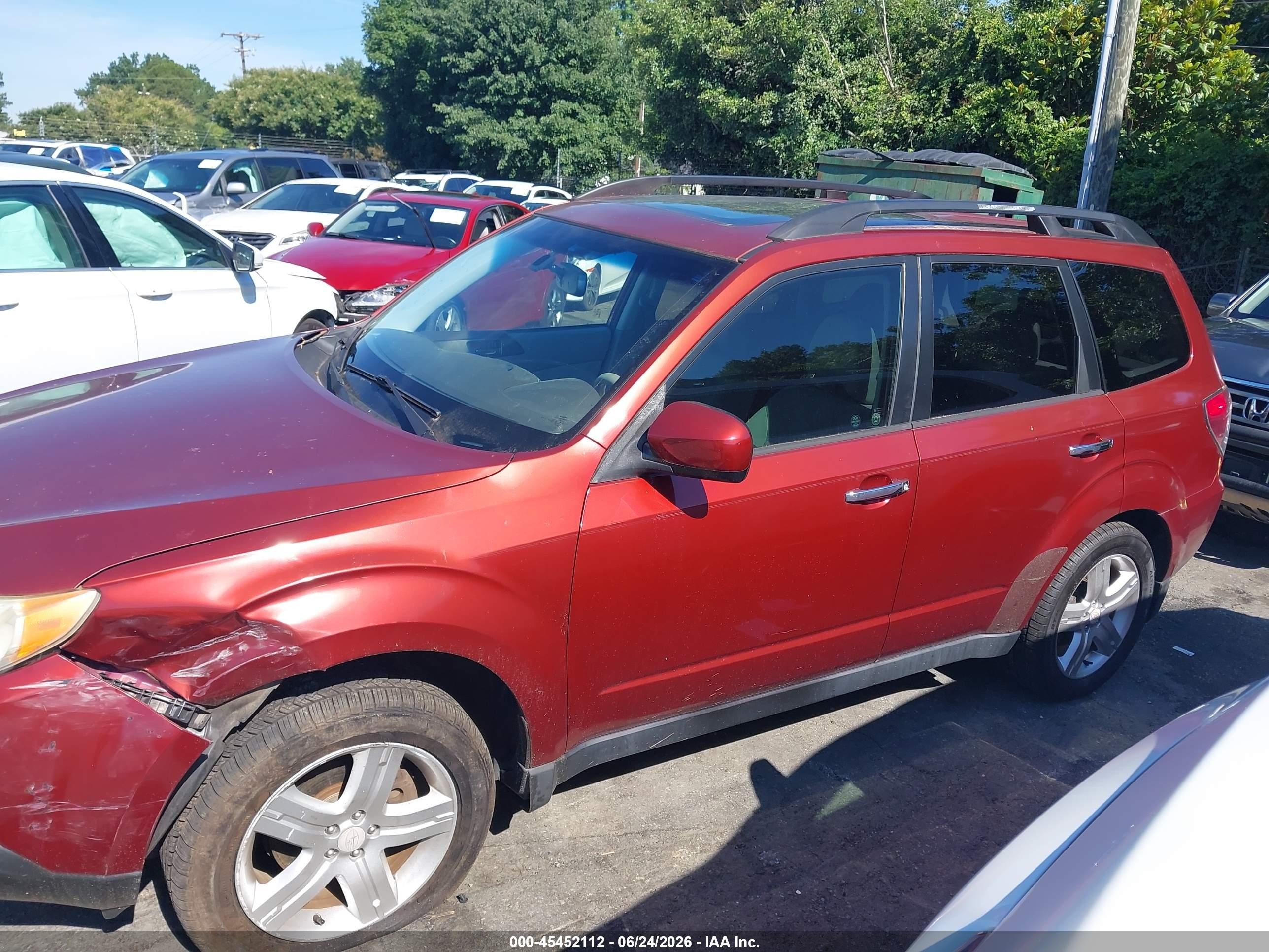 2010 Subaru Forester 2.5x Premium Красный vin: JF2SH6CC8AH913006