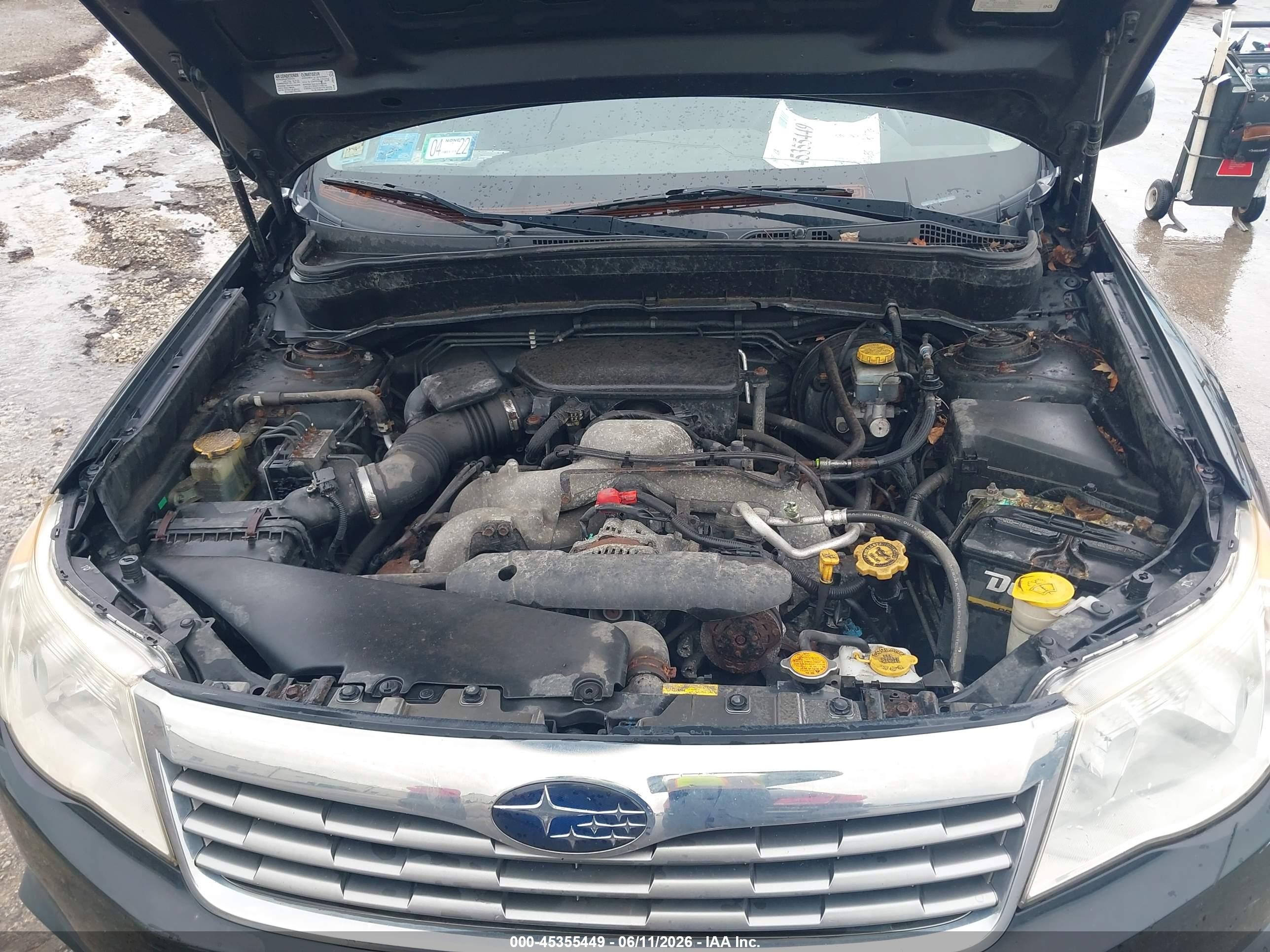 2010 Subaru Forester 2.5x Premium Black vin: JF2SH6CC9AH725417