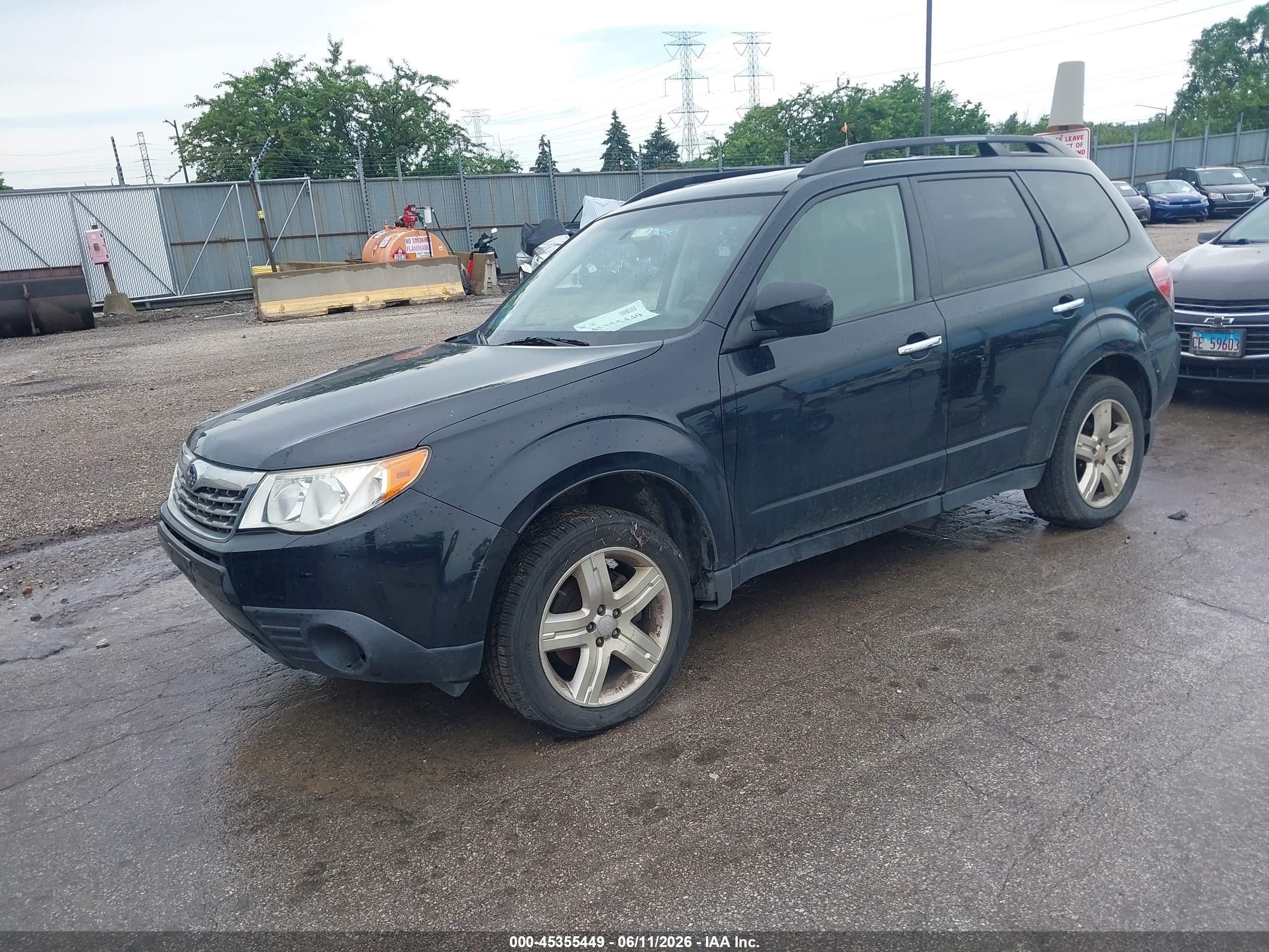 2010 Subaru Forester 2.5x Premium Black vin: JF2SH6CC9AH725417