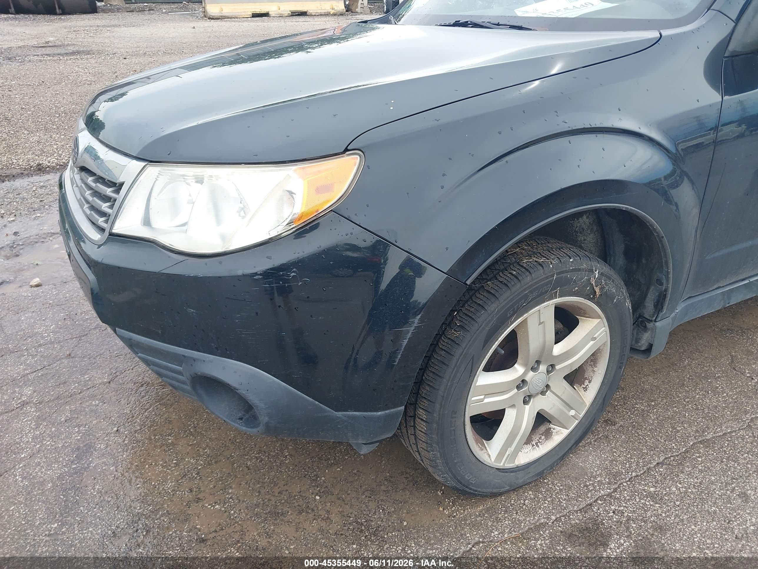 2010 Subaru Forester 2.5x Premium Black vin: JF2SH6CC9AH725417