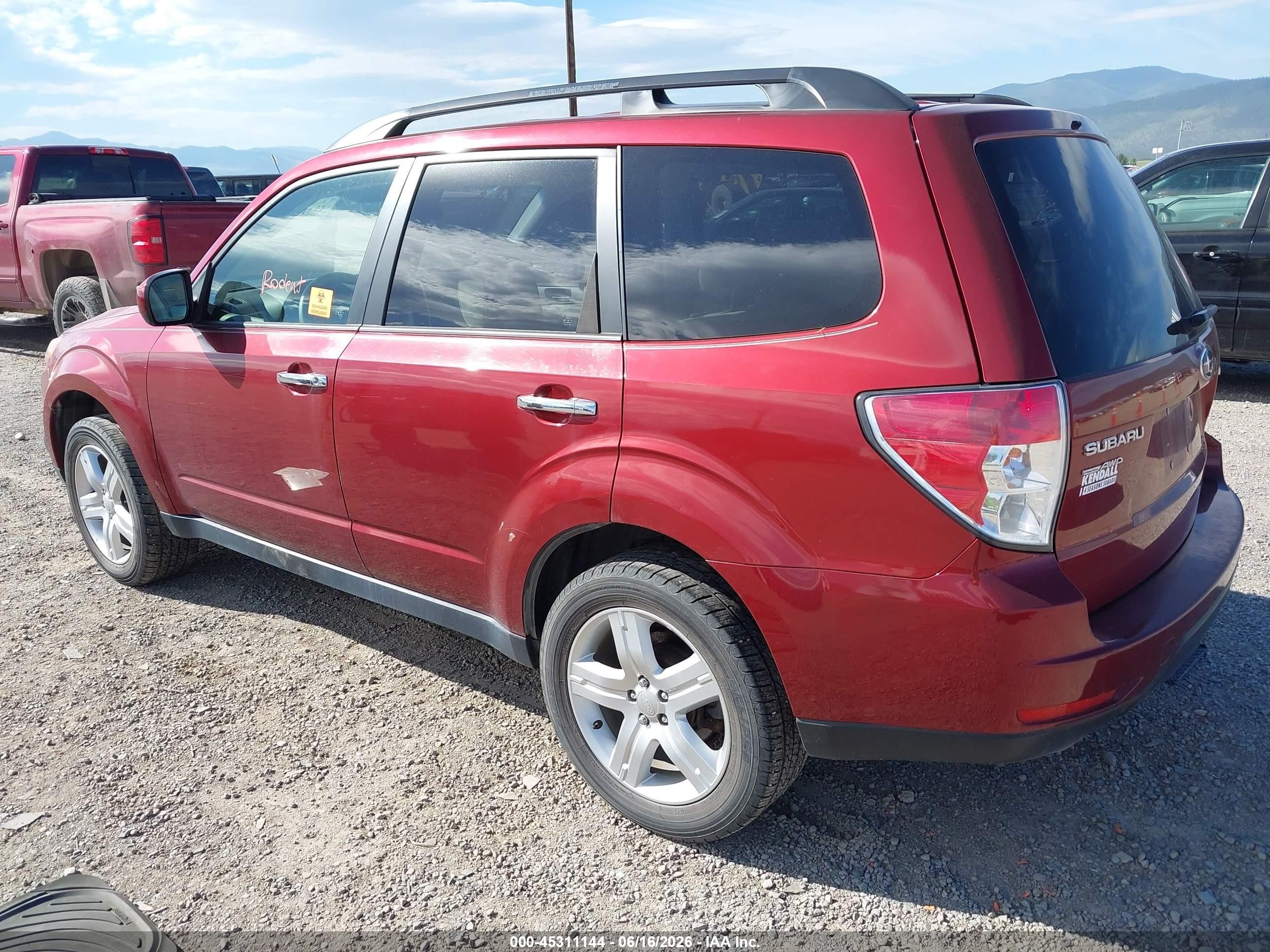 2010 Subaru Forester 2.5x Premium Red vin: JF2SH6CC9AH769904