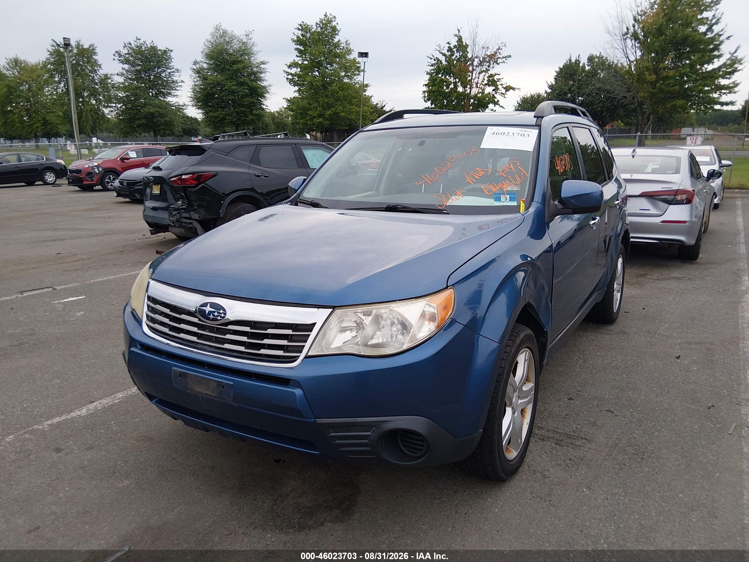 2010 Subaru Forester 2.5x Premium Синий vin: JF2SH6CC9AH772527
