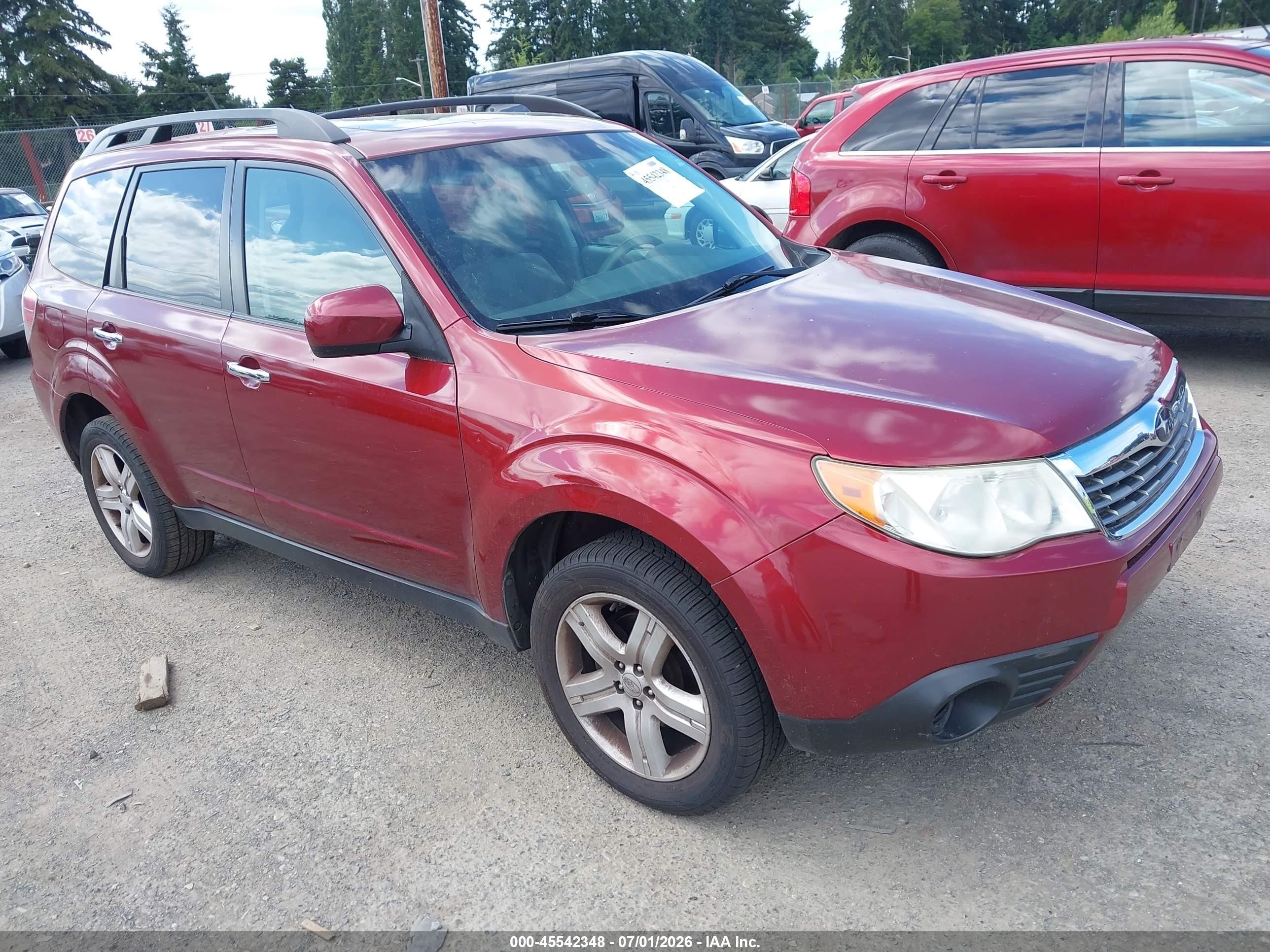 2010 Subaru Forester 2.5x Premium Красный vin: JF2SH6CC9AH904007