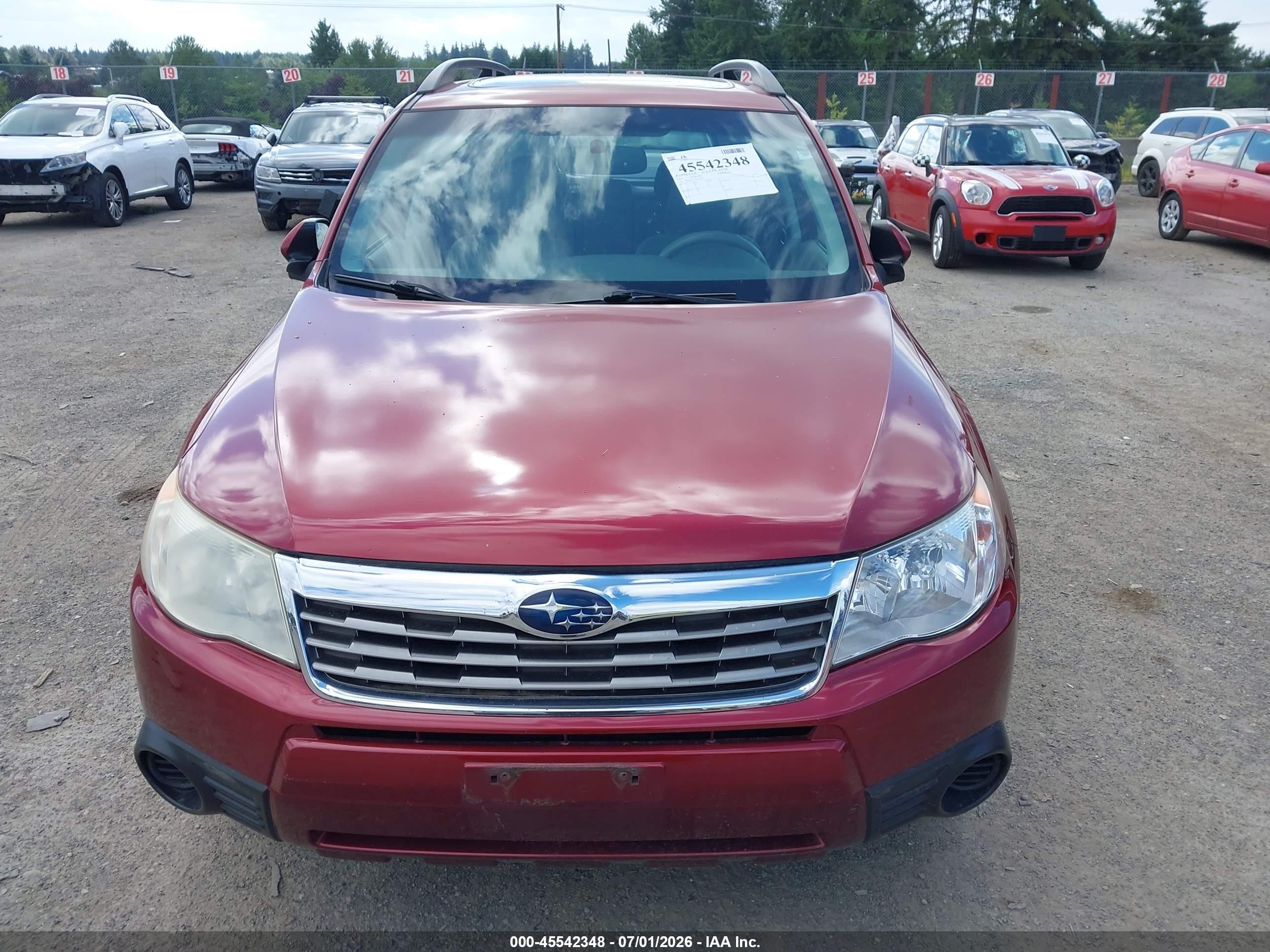 2010 Subaru Forester 2.5x Premium Красный vin: JF2SH6CC9AH904007