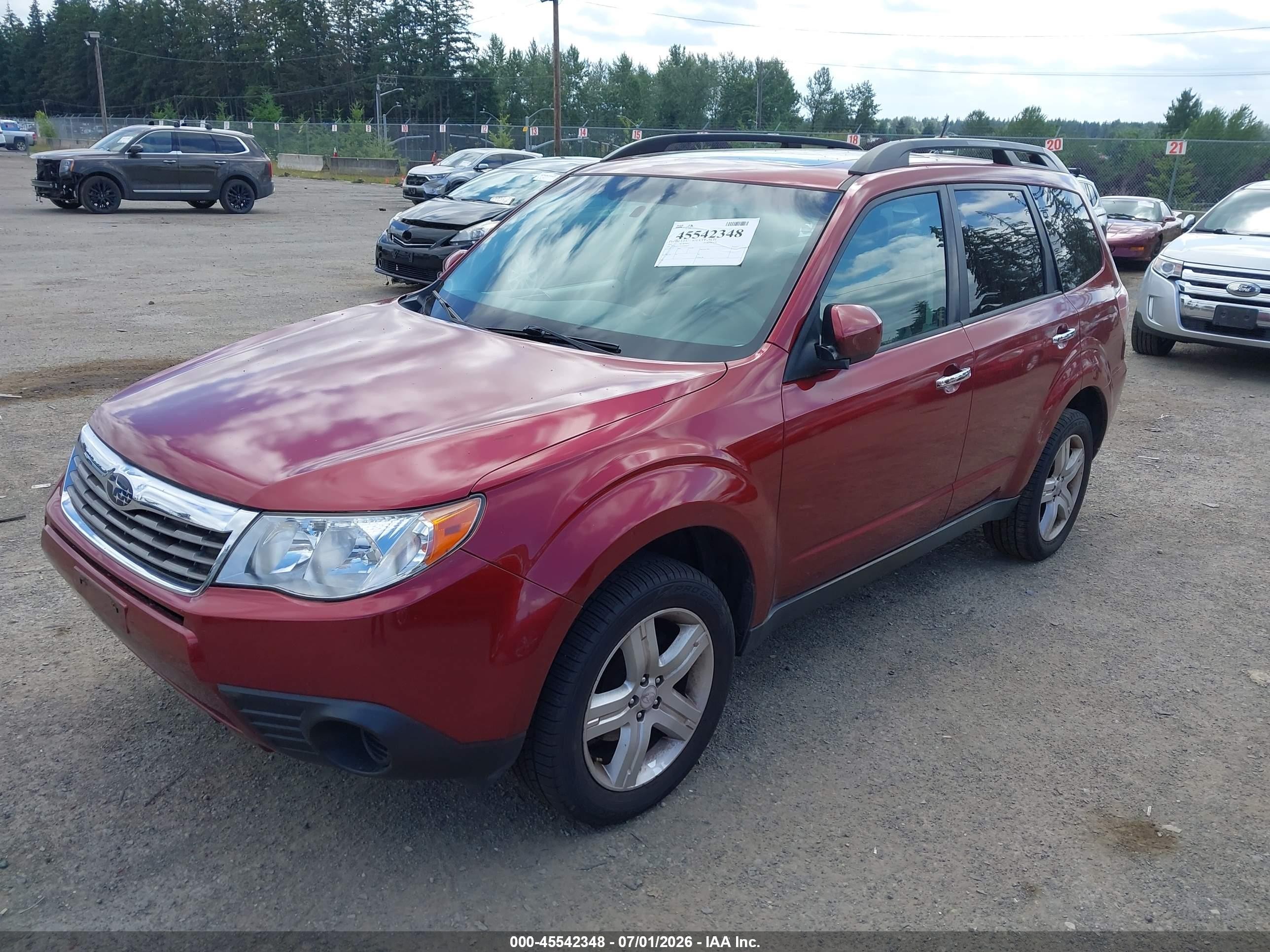 2010 Subaru Forester 2.5x Premium Красный vin: JF2SH6CC9AH904007