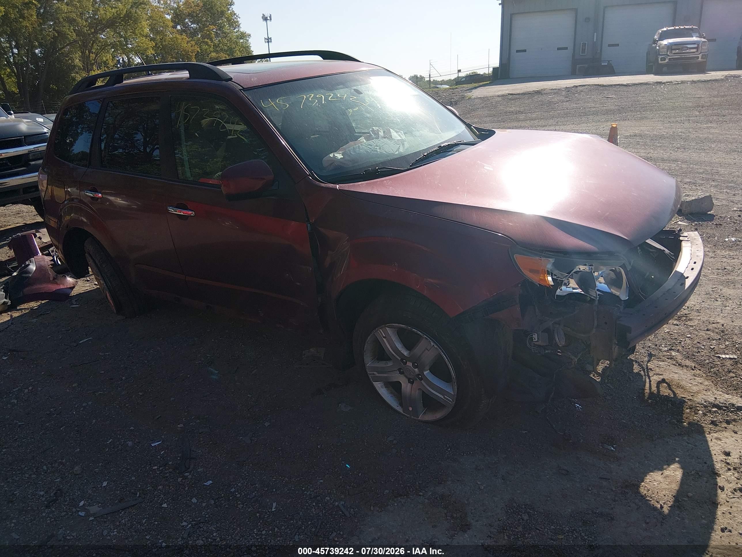 2010 Subaru Forester 2.5x Premium Red vin: JF2SH6CCXAH711588