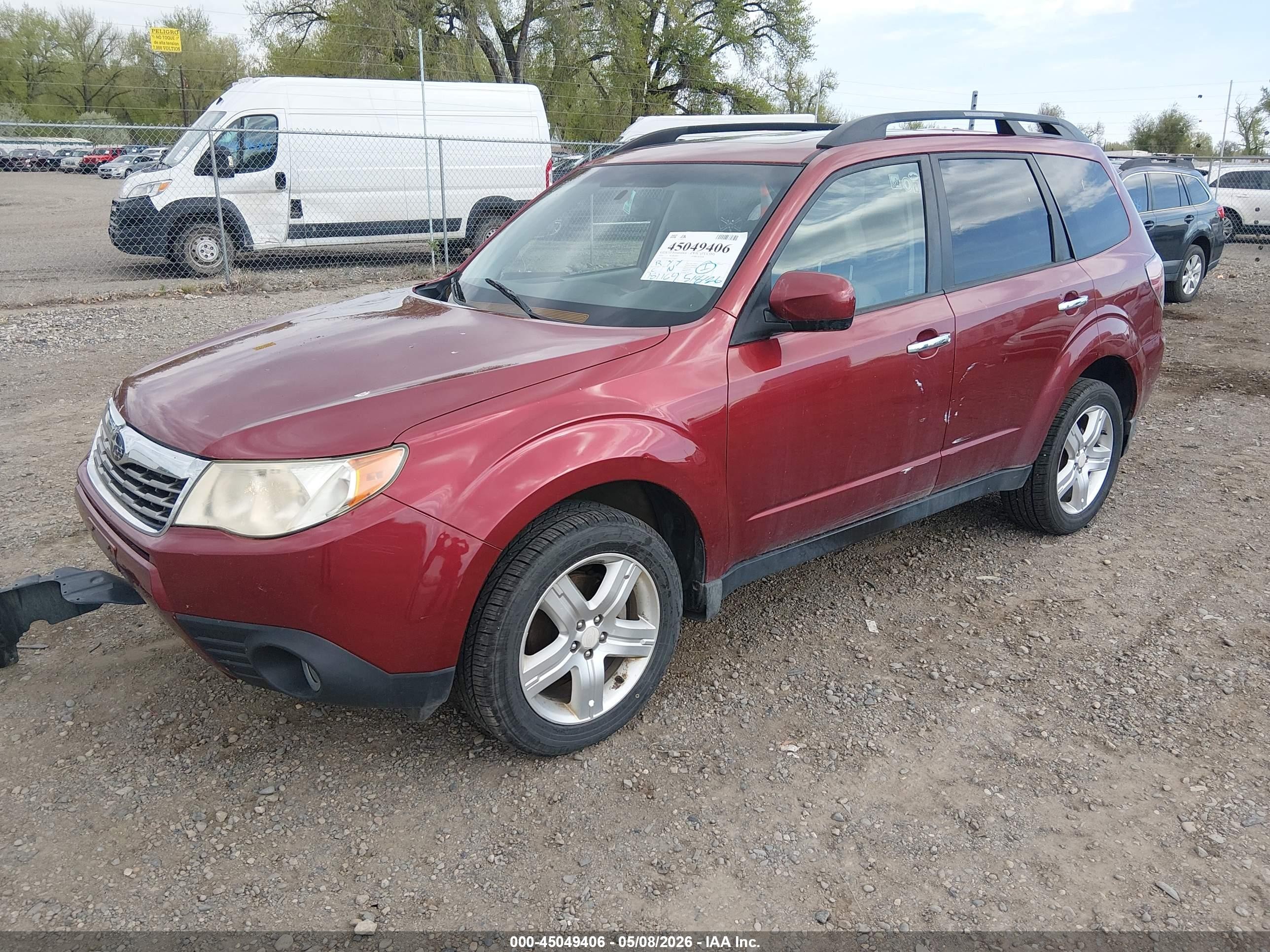 2010 Subaru Forester 2.5x Limited Red vin: JF2SH6DC0AH758613