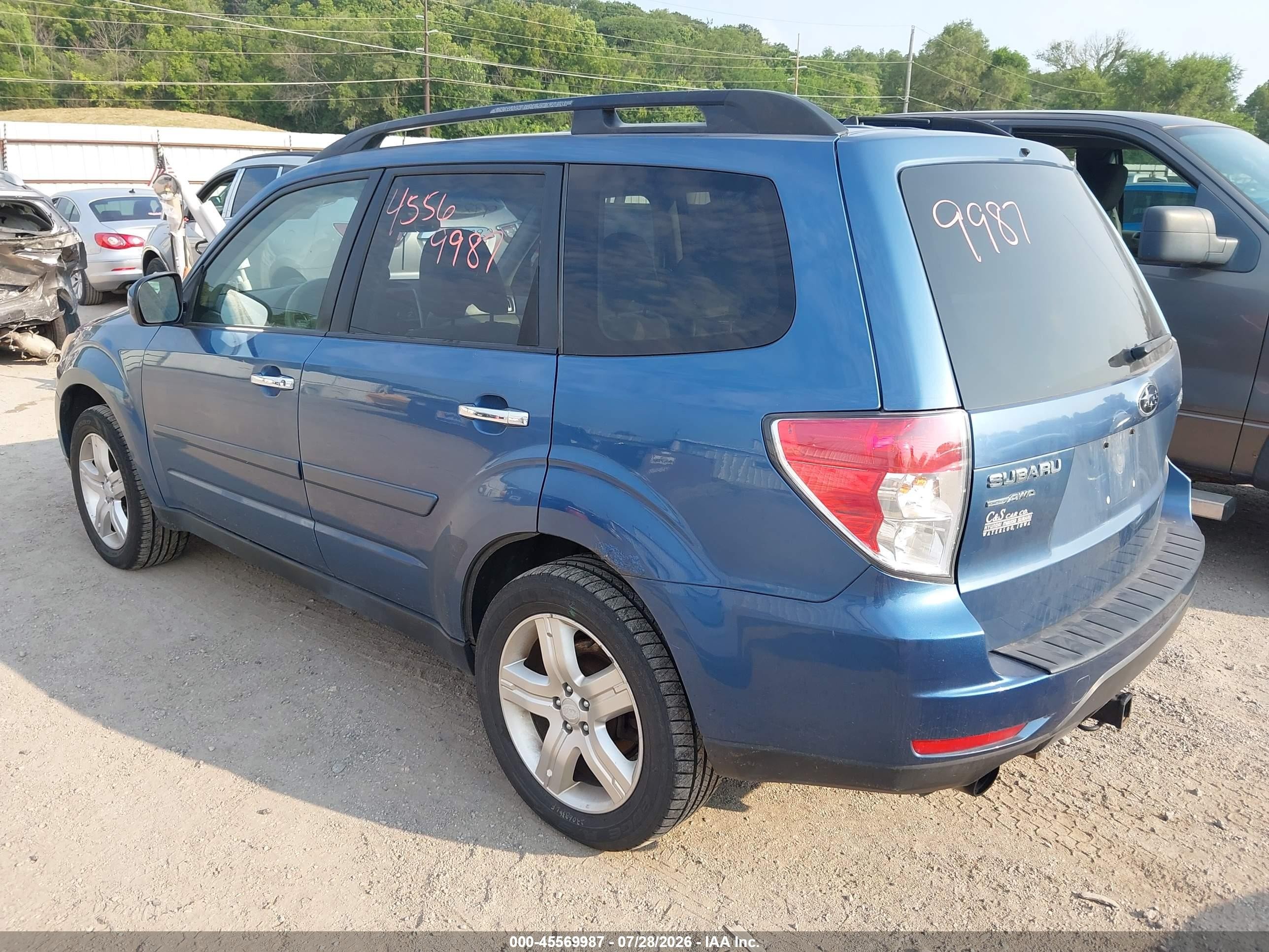 2010 Subaru Forester 2.5x Limited Blue vin: JF2SH6DC1AH740895