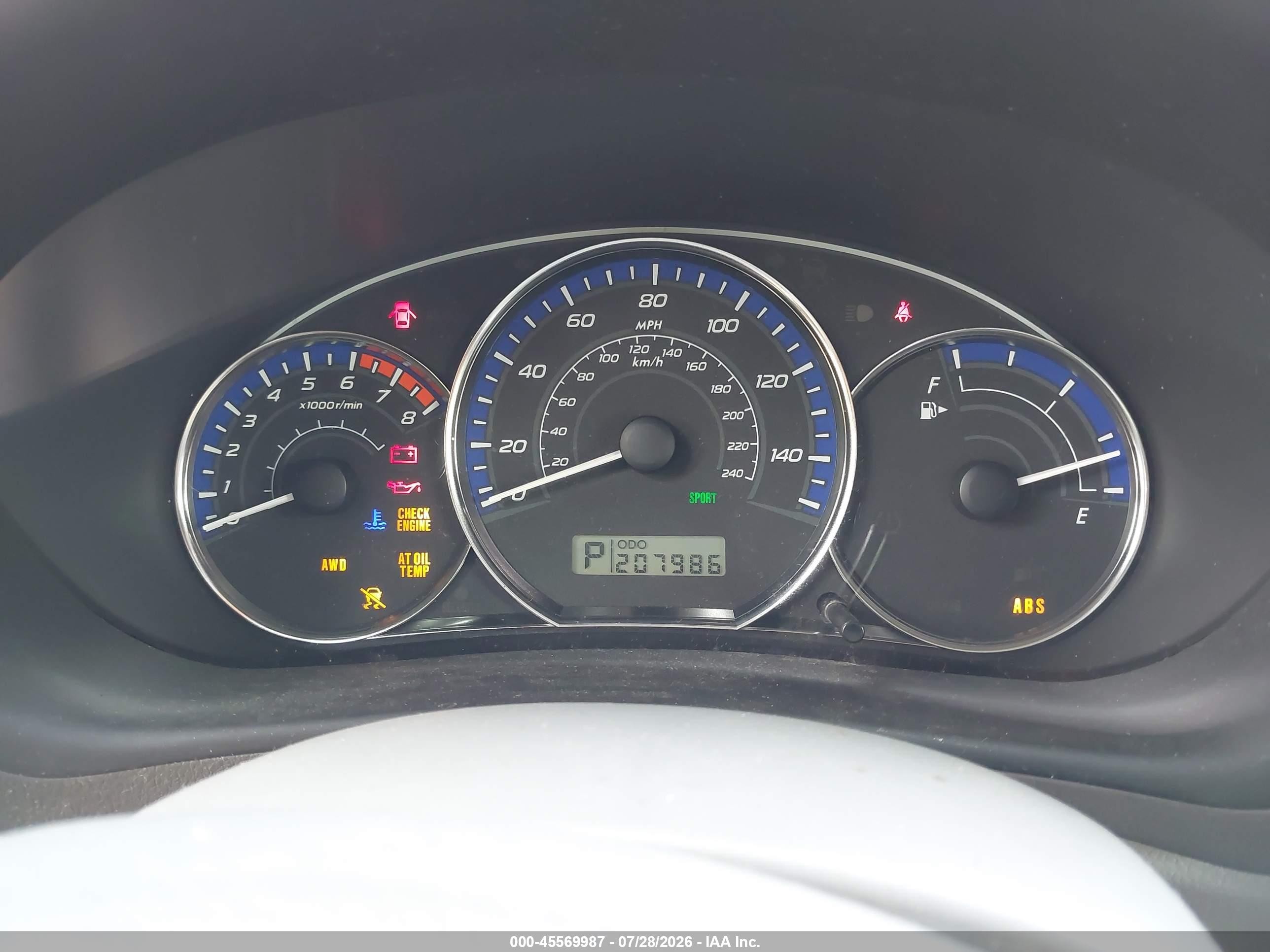 2010 Subaru Forester 2.5x Limited Blue vin: JF2SH6DC1AH740895