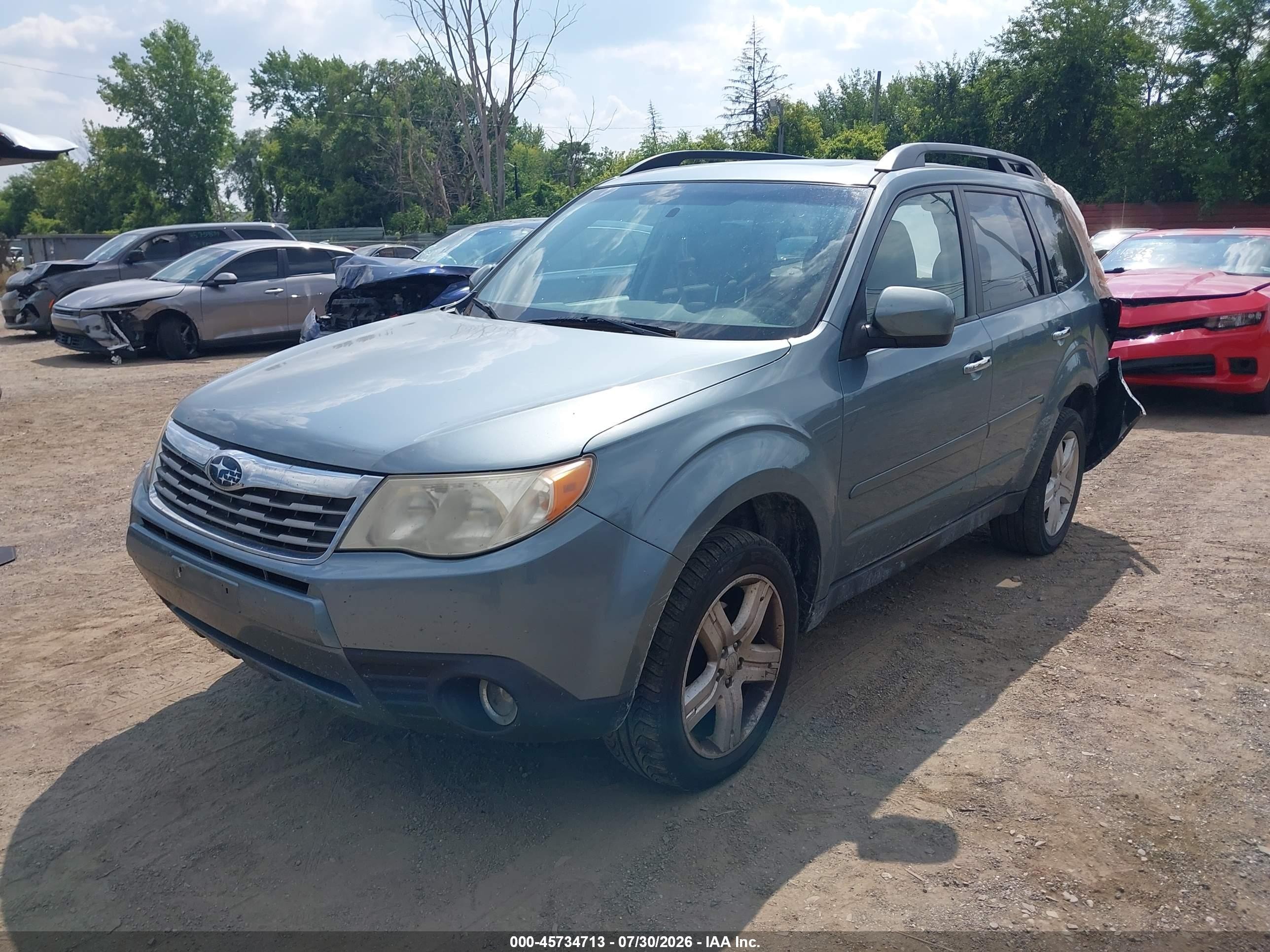2010 Subaru Forester 2.5x Limited Light Blue vin: JF2SH6DC2AH708442