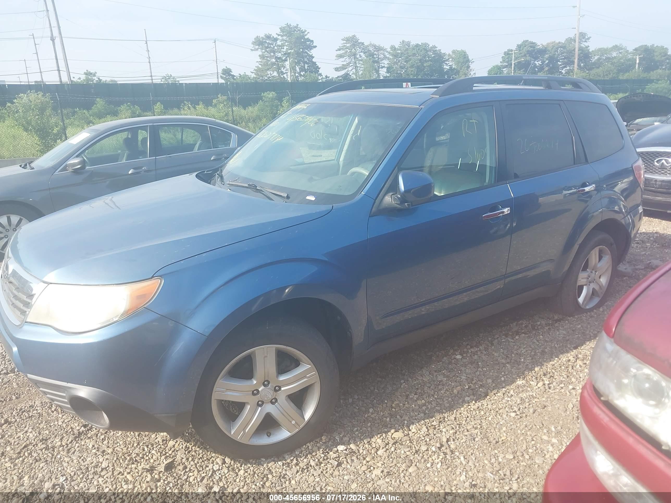2010 Subaru Forester 2.5x Limited Blue vin: JF2SH6DC3AH725430
